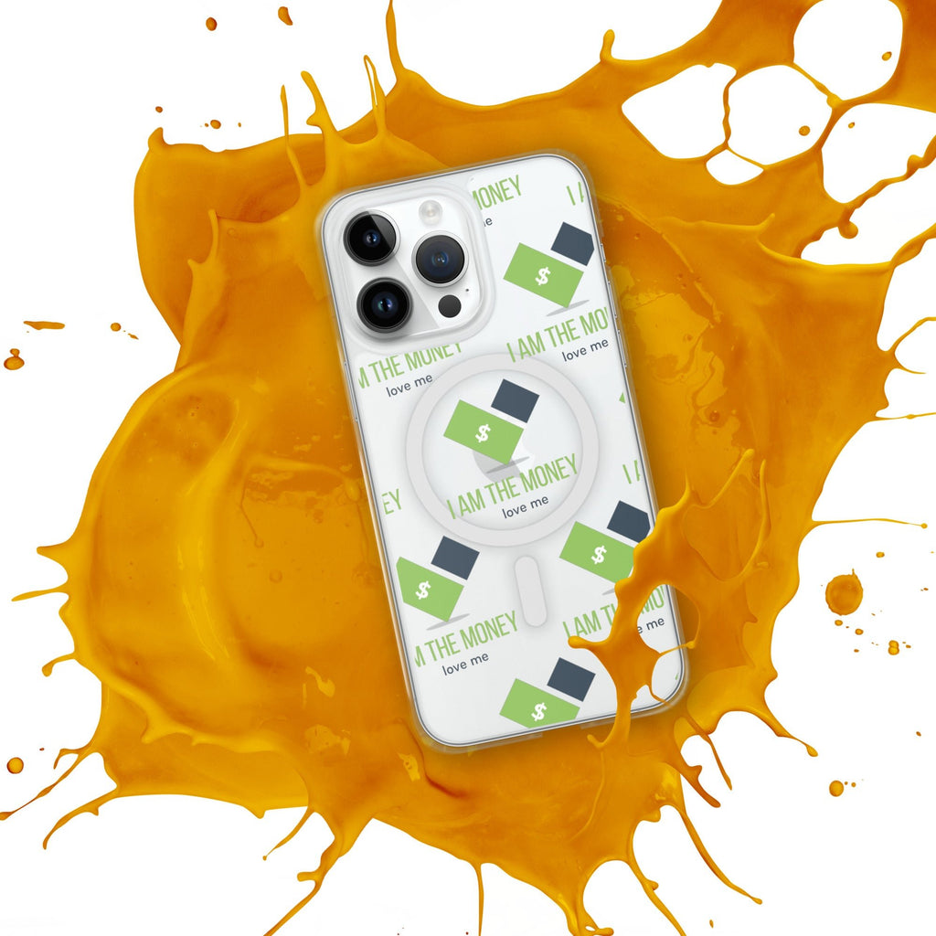 MDB Co. "I AM" THE MONEY MagSafe® clear case for iPhone® - The Million Dollar Bill Co.