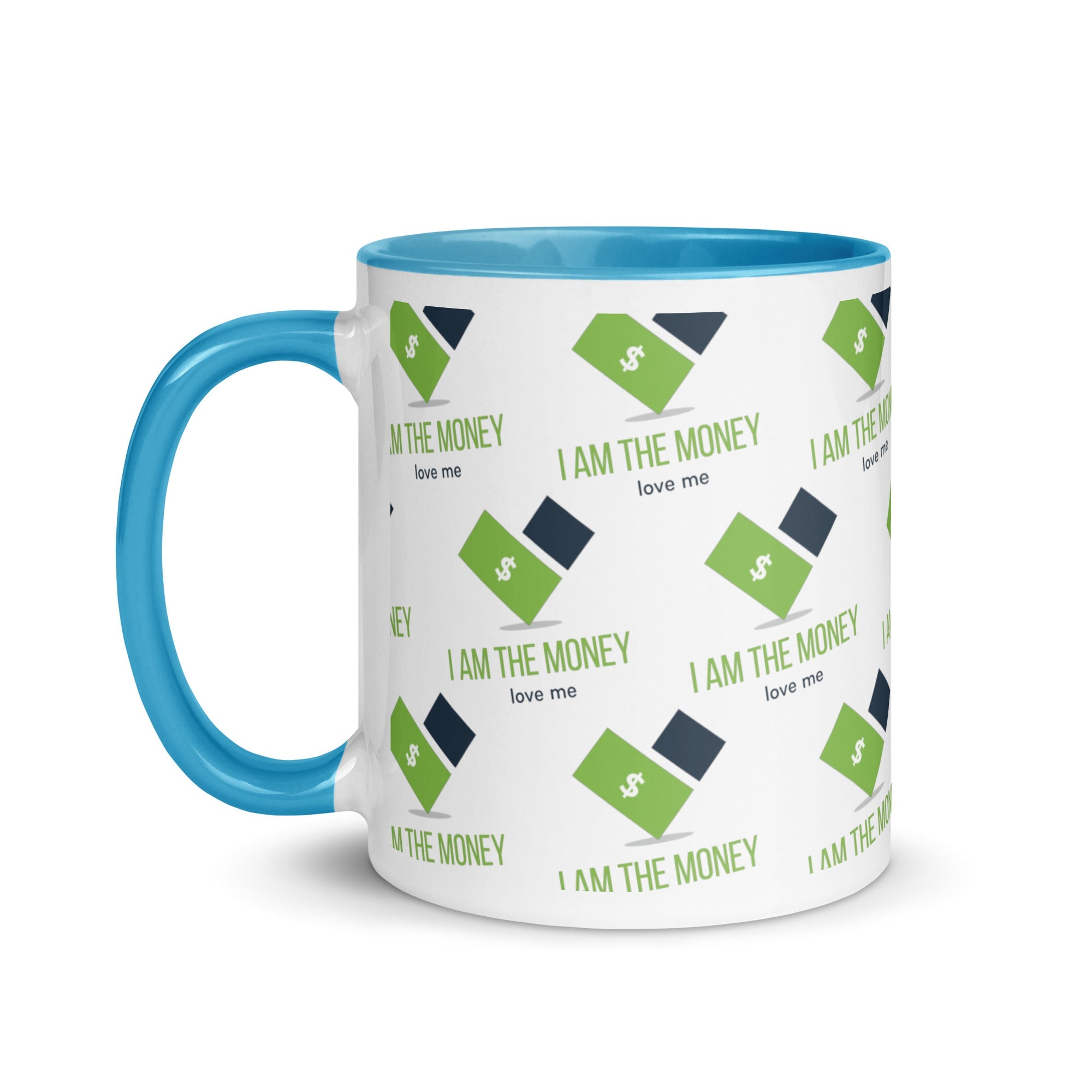 MDB Co. "I AM" THE MONEY Mug with Color Inside - The Million Dollar Bill Co.