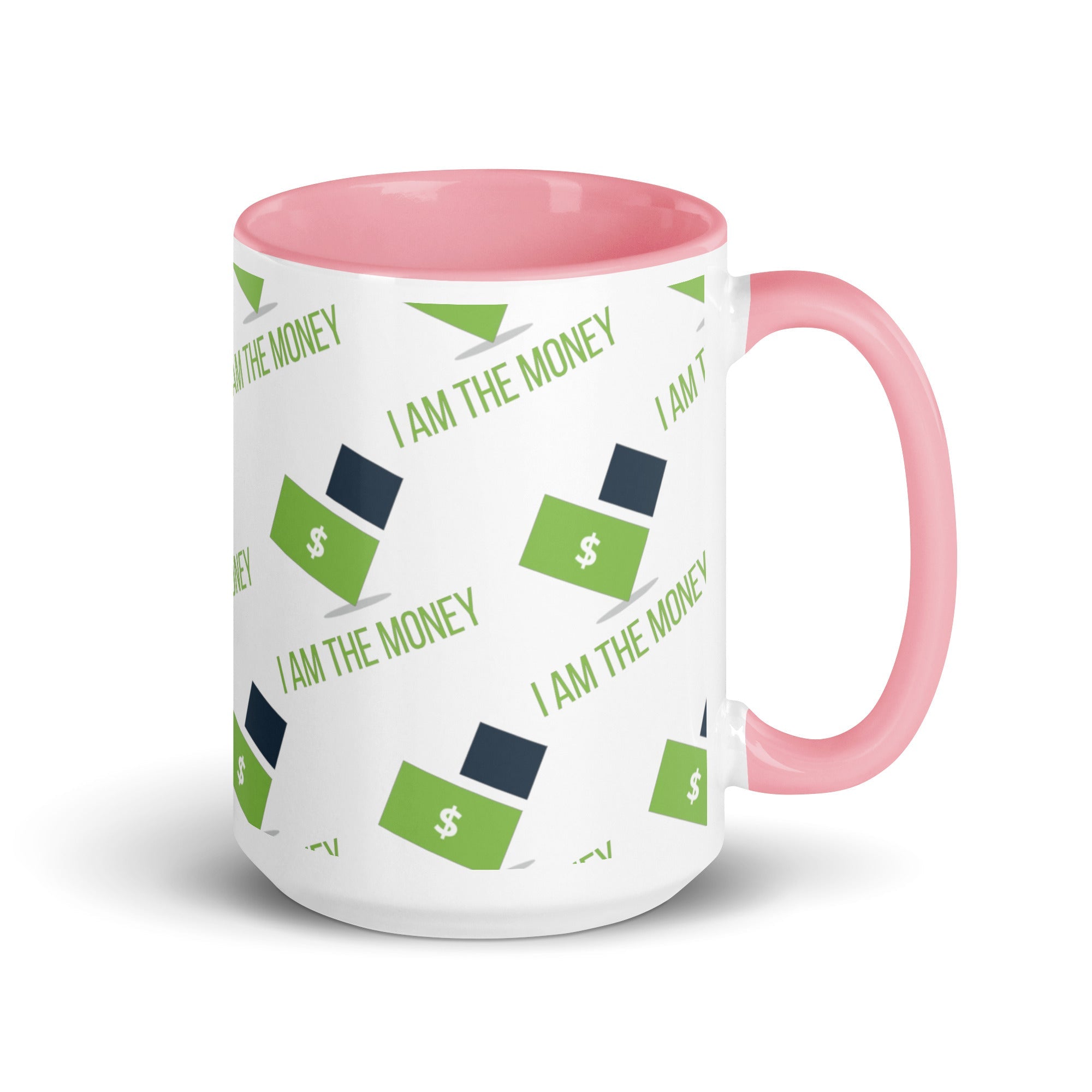 MDB Co. "I AM" THE MONEY Mug with Color Inside - The Million Dollar Bill Co.
