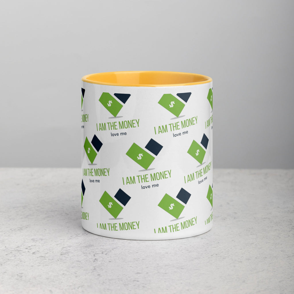 MDB Co. "I AM" THE MONEY Mug with Color Inside - The Million Dollar Bill Co.