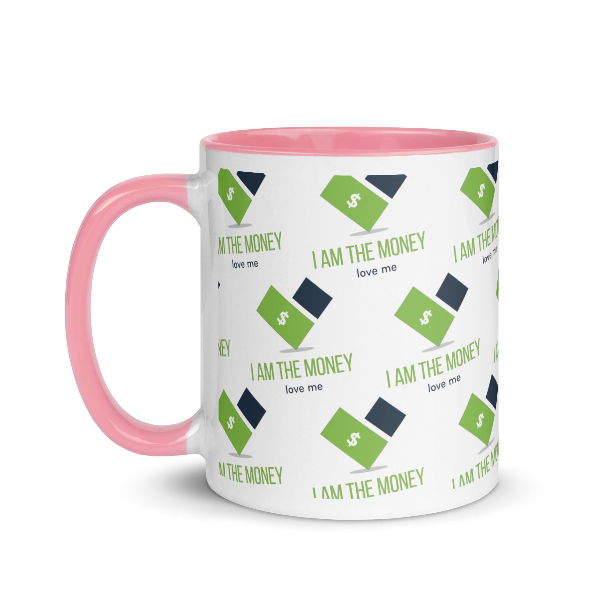 MDB Co. "I AM" THE MONEY Mug with Color Inside - The Million Dollar Bill Co.