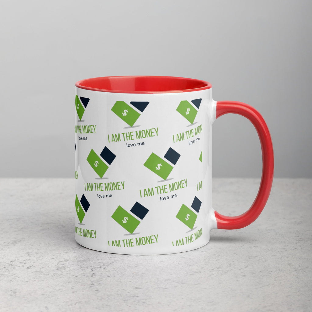 MDB Co. "I AM" THE MONEY Mug with Color Inside - The Million Dollar Bill Co.