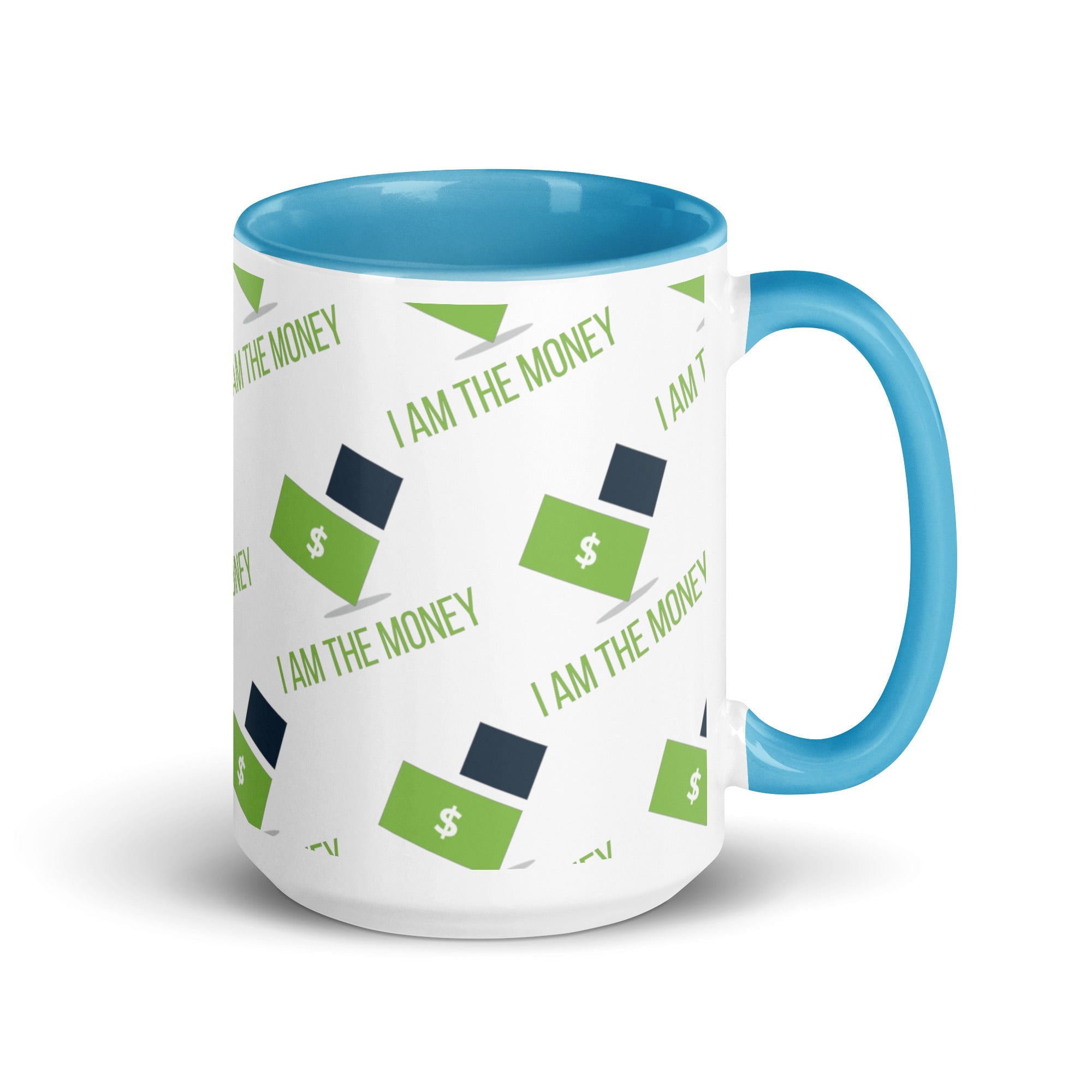 MDB Co. "I AM" THE MONEY Mug with Color Inside - The Million Dollar Bill Co.