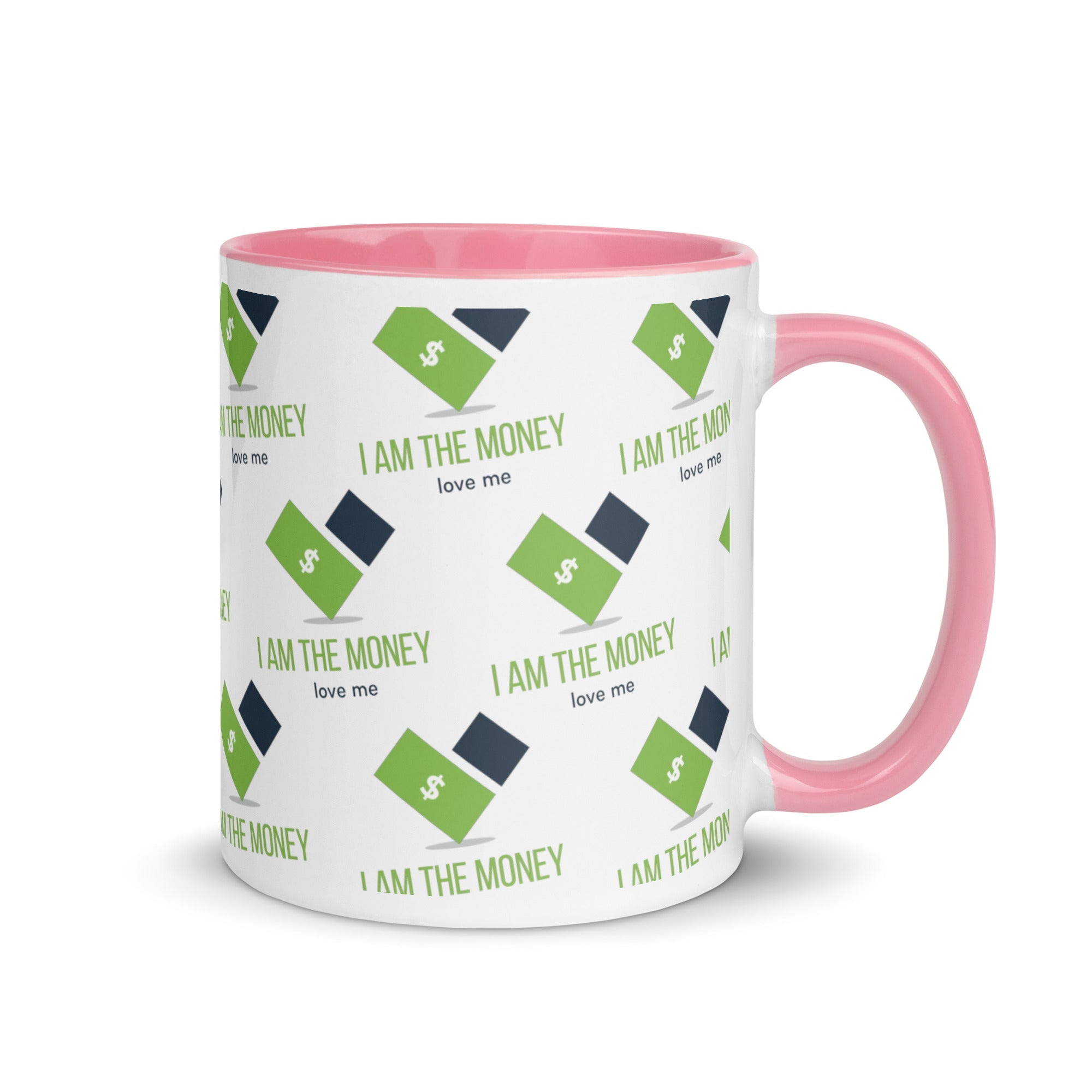 MDB Co. "I AM" THE MONEY Mug with Color Inside - The Million Dollar Bill Co.