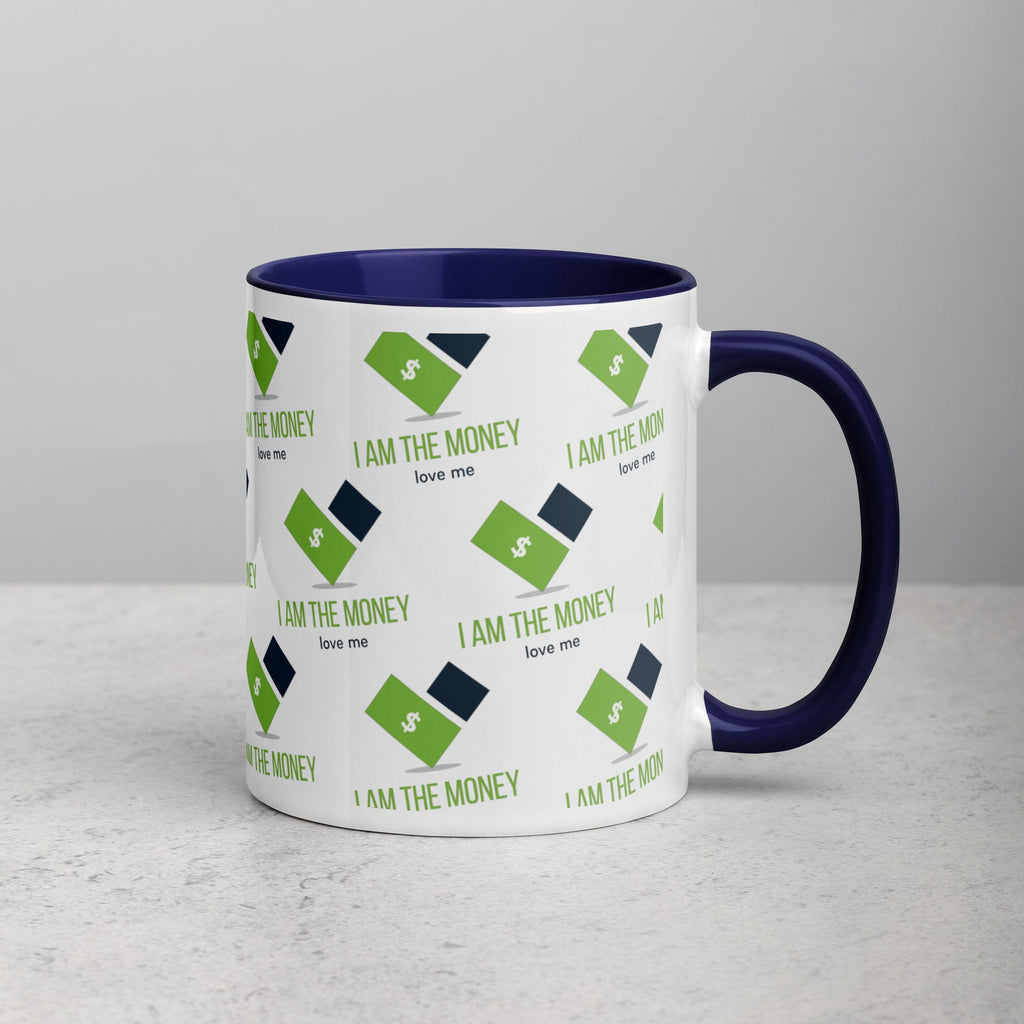 MDB Co. "I AM" THE MONEY Mug with Color Inside - The Million Dollar Bill Co.