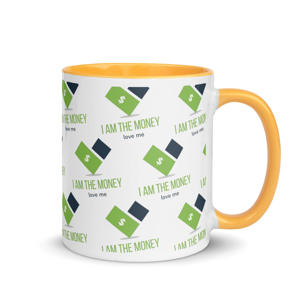 MDB Co. "I AM" THE MONEY Mug with Color Inside - The Million Dollar Bill Co.