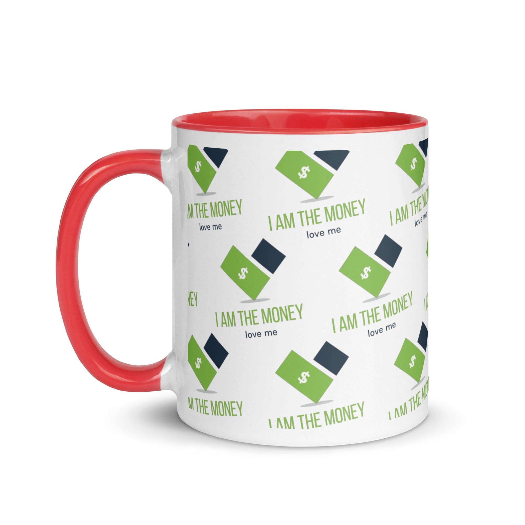MDB Co. "I AM" THE MONEY Mug with Color Inside - The Million Dollar Bill Co.