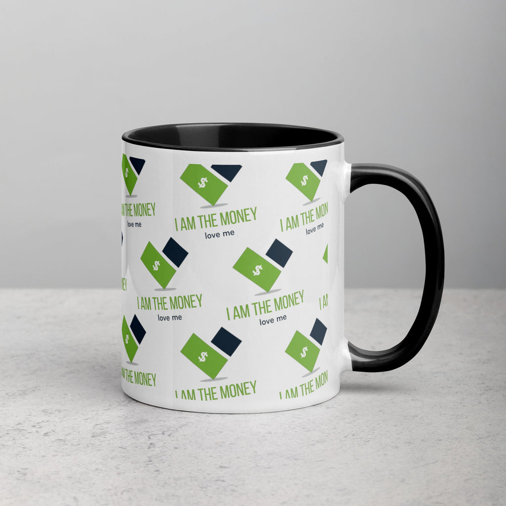 MDB Co. "I AM" THE MONEY Mug with Color Inside - The Million Dollar Bill Co.