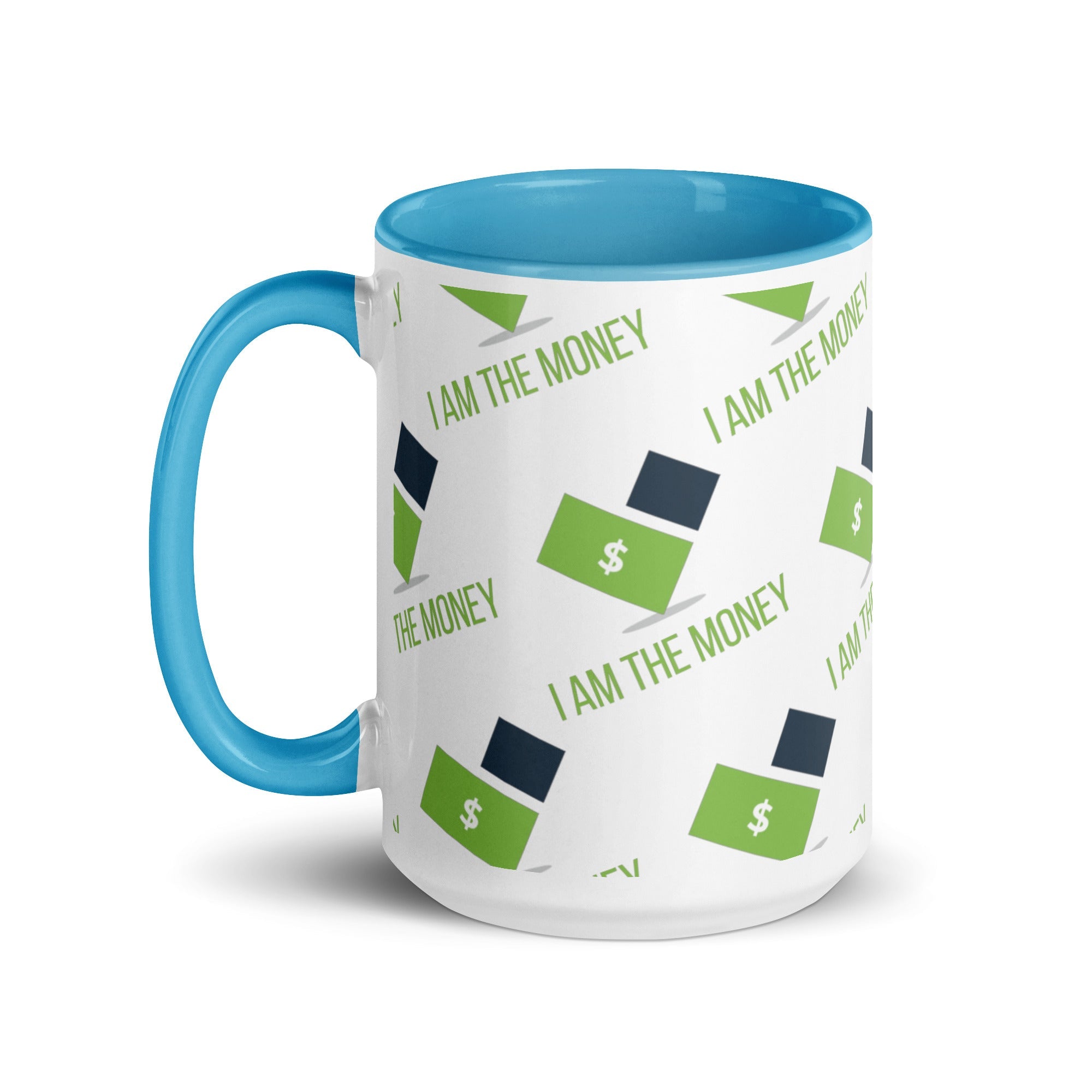 MDB Co. "I AM" THE MONEY Mug with Color Inside - The Million Dollar Bill Co.
