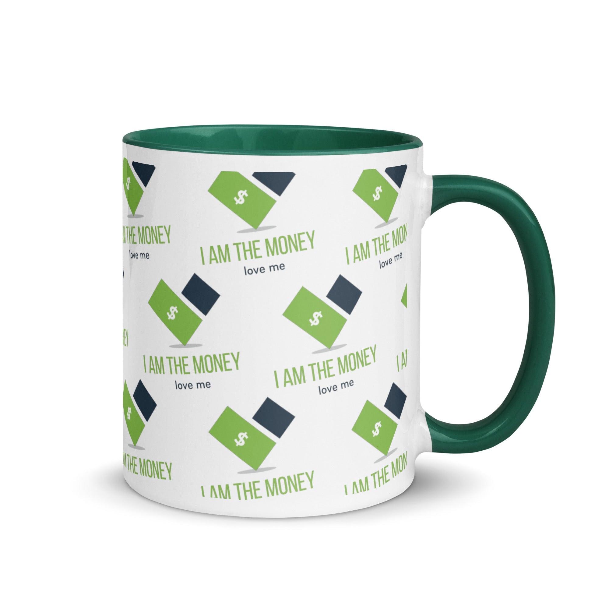 MDB Co. "I AM" THE MONEY Mug with Color Inside - The Million Dollar Bill Co.
