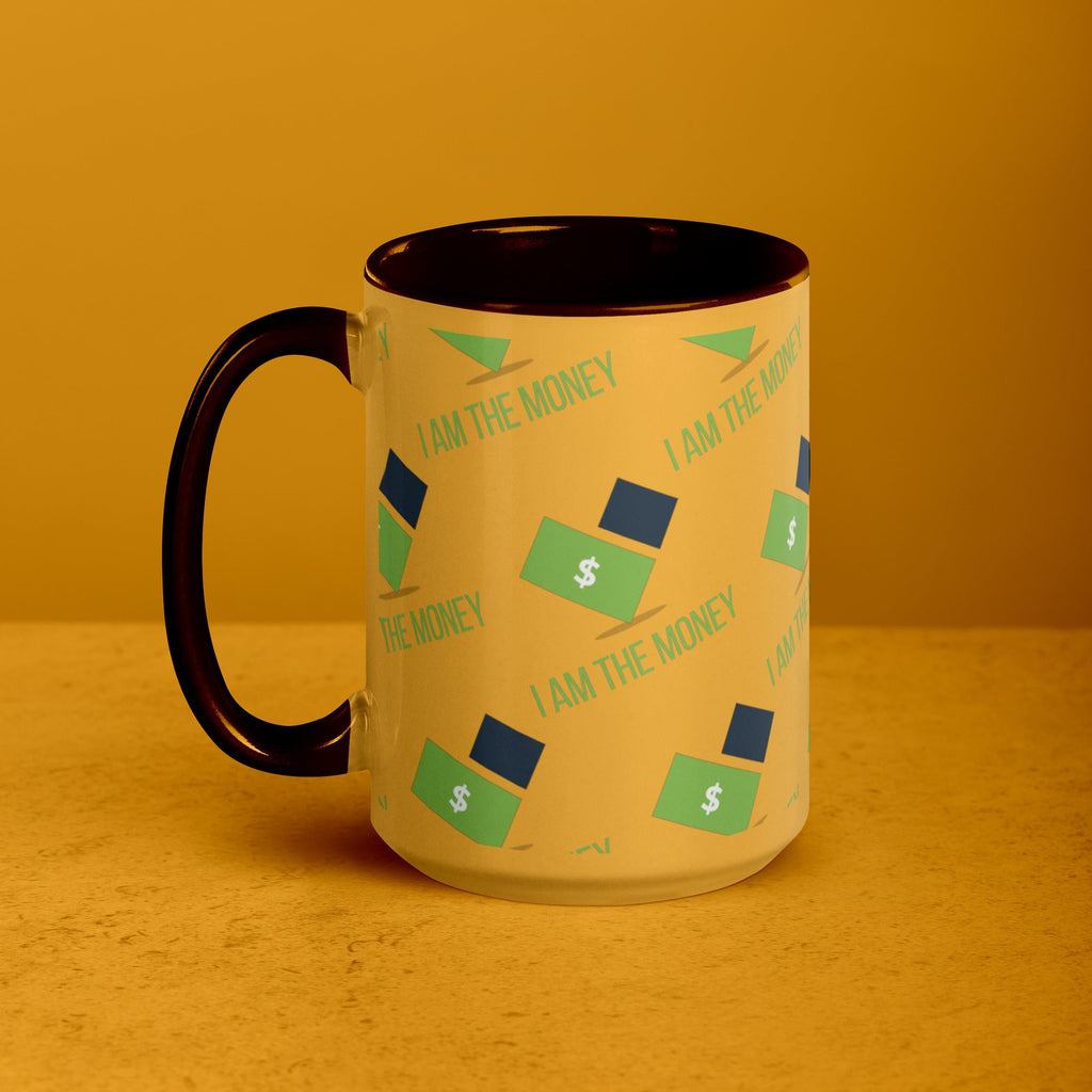 MDB Co. "I AM" THE MONEY Mug with Color Inside - The Million Dollar Bill Co.