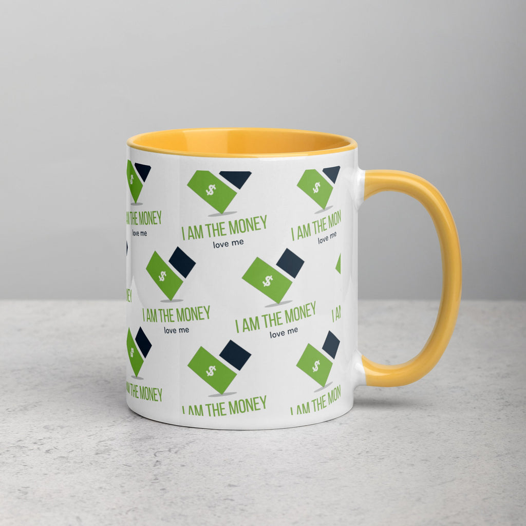 MDB Co. "I AM" THE MONEY Mug with Color Inside - The Million Dollar Bill Co.