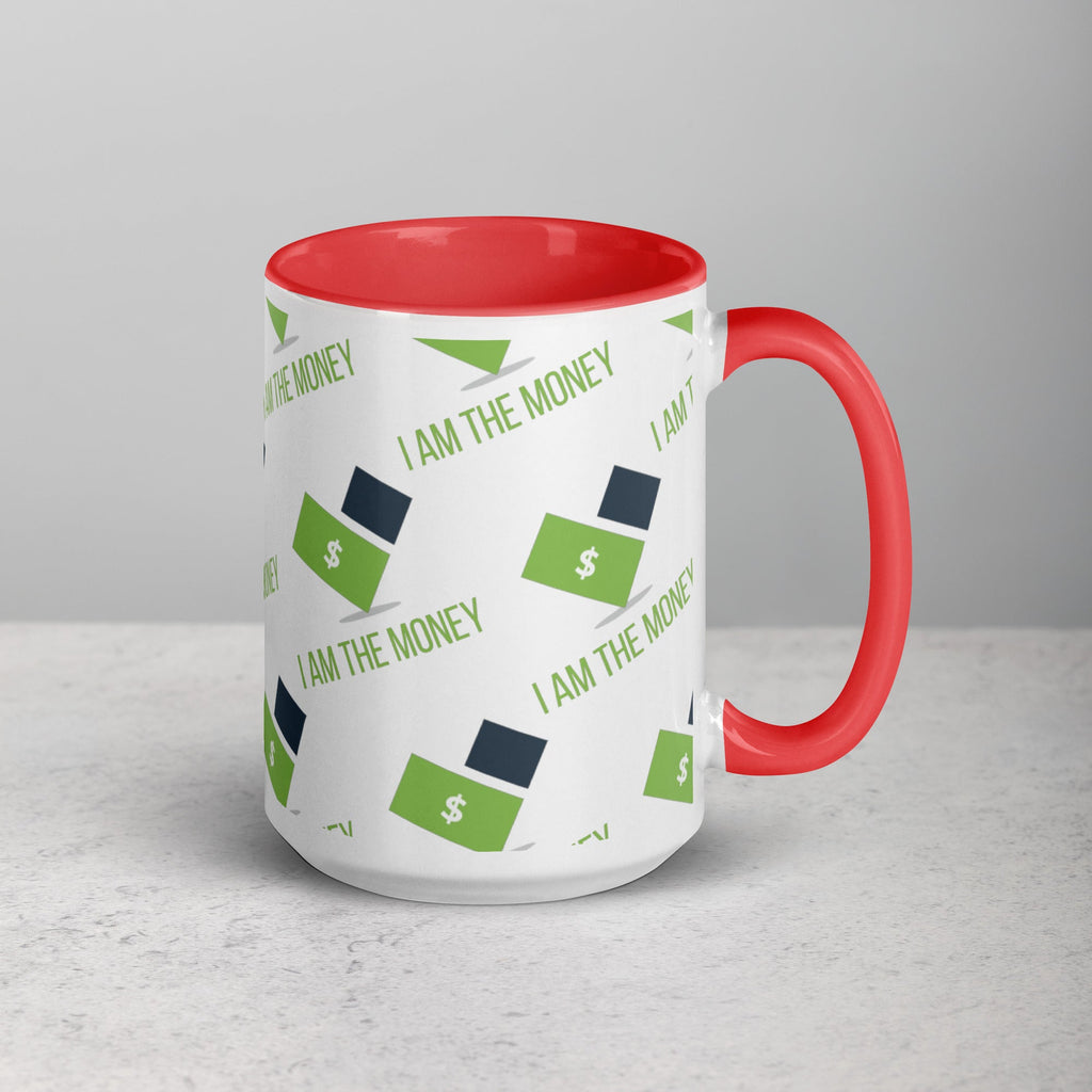 MDB Co. "I AM" THE MONEY Mug with Color Inside - The Million Dollar Bill Co.