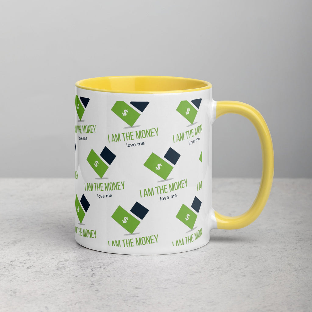 MDB Co. "I AM" THE MONEY Mug with Color Inside - The Million Dollar Bill Co.