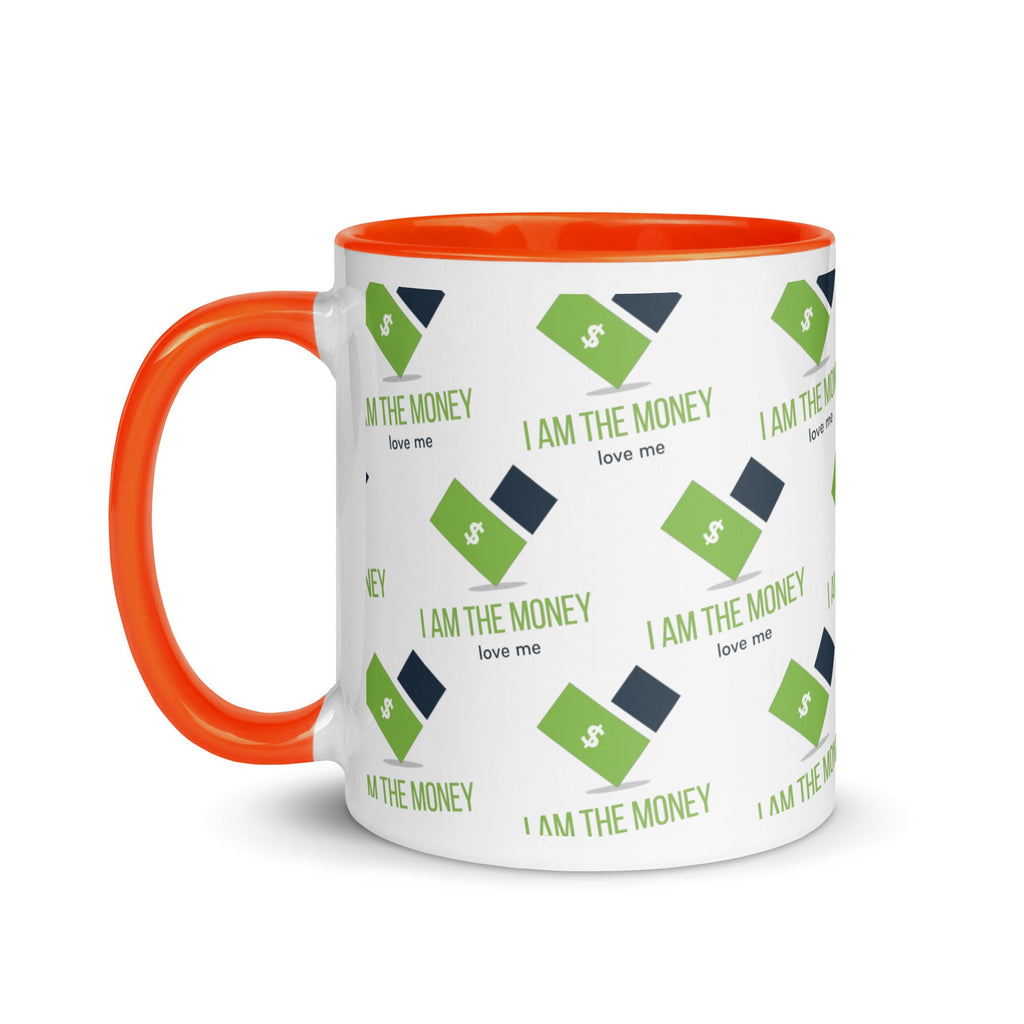 MDB Co. "I AM" THE MONEY Mug with Color Inside - The Million Dollar Bill Co.