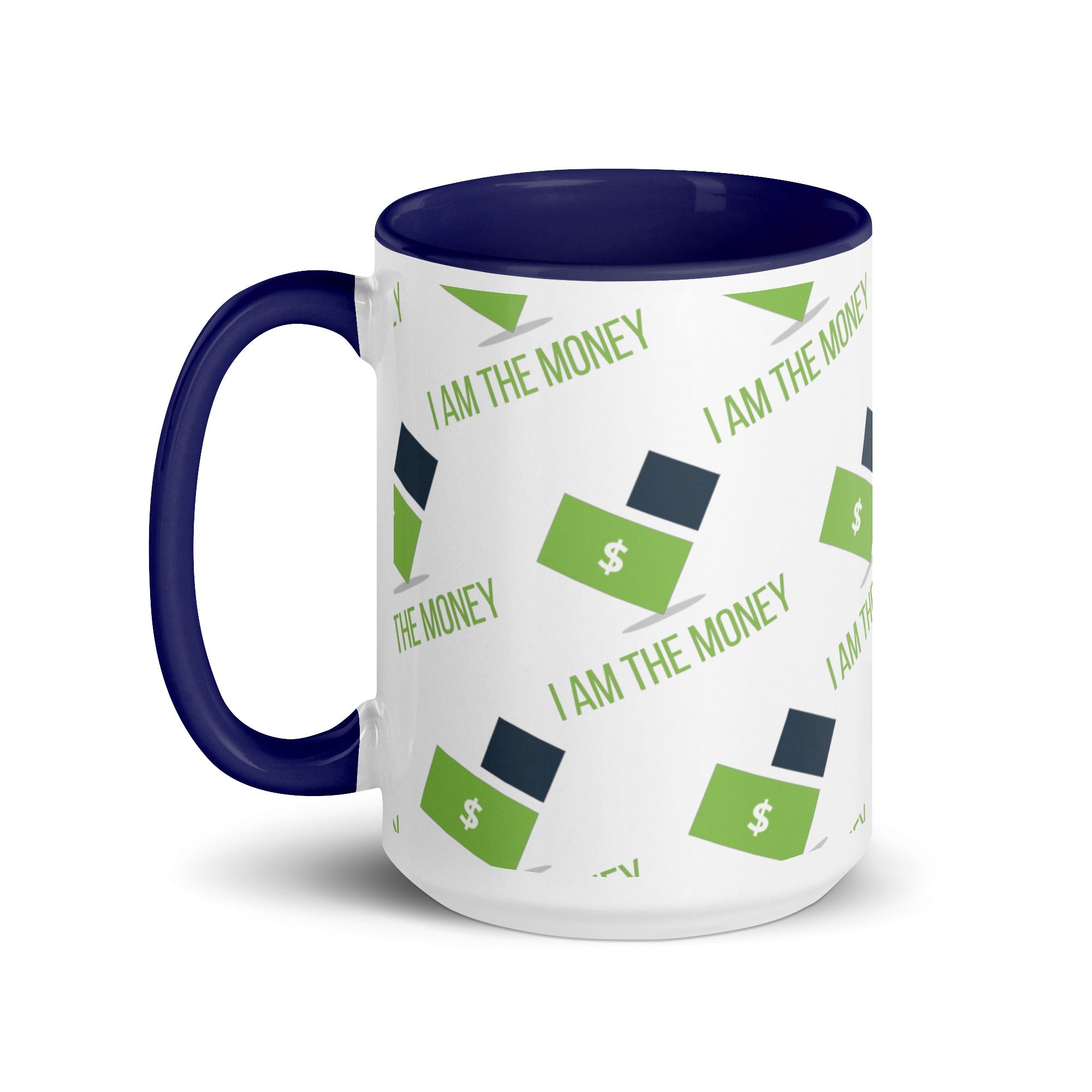 MDB Co. "I AM" THE MONEY Mug with Color Inside - The Million Dollar Bill Co.
