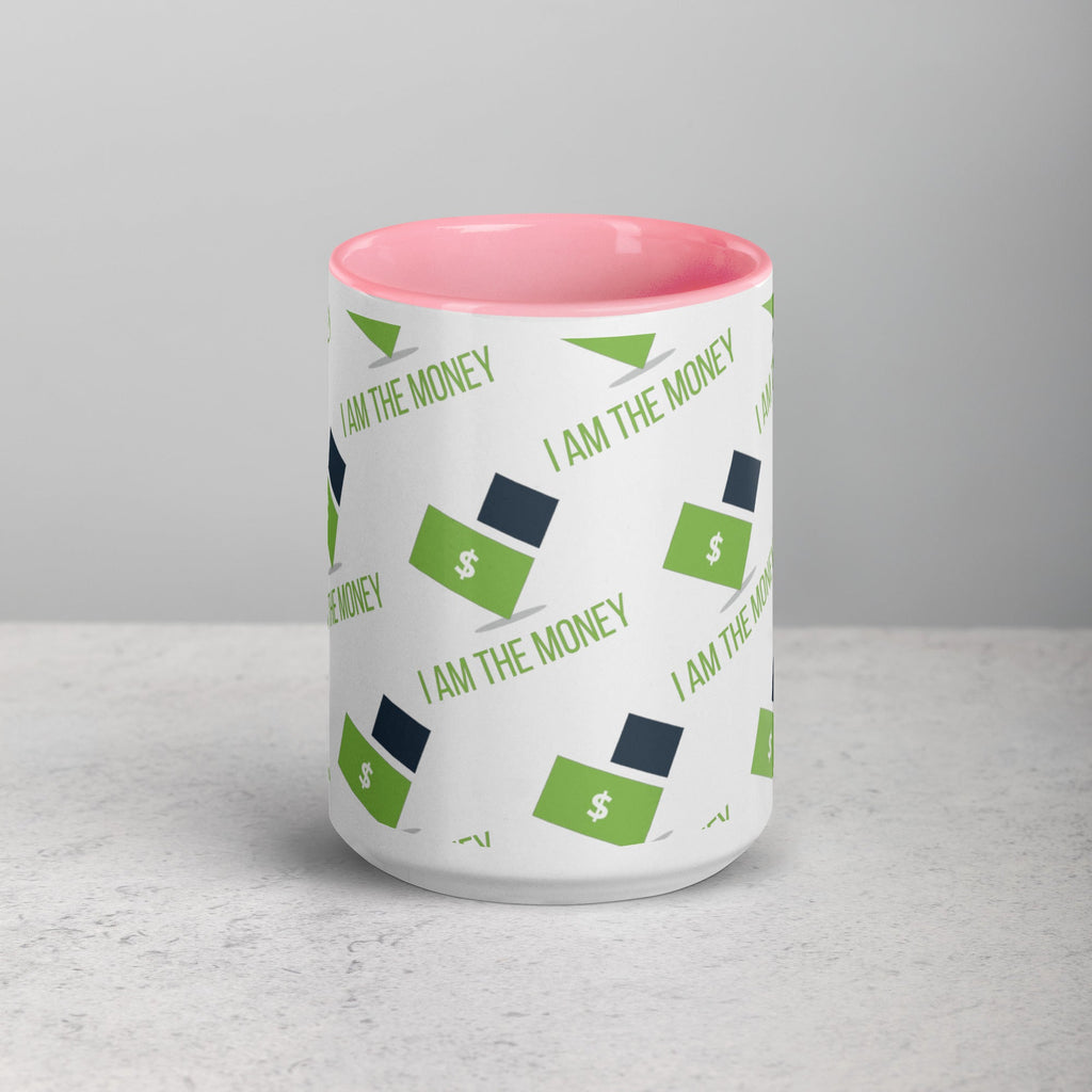 MDB Co. "I AM" THE MONEY Mug with Color Inside - The Million Dollar Bill Co.