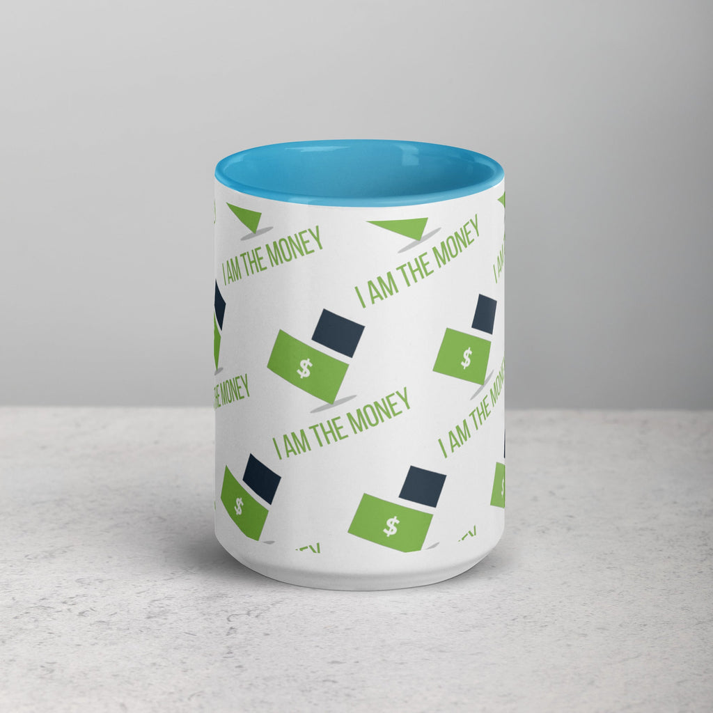 MDB Co. "I AM" THE MONEY Mug with Color Inside - The Million Dollar Bill Co.