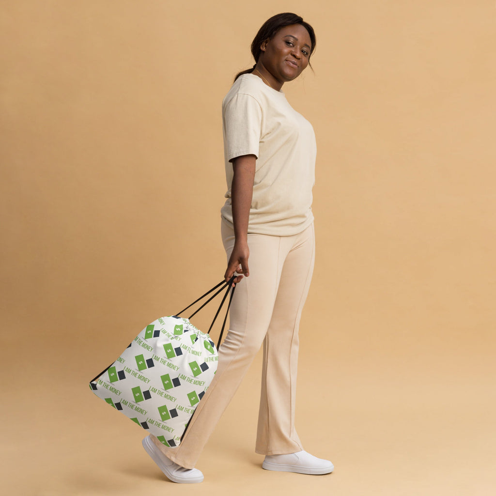 MDB Co. "I AM" THE MONEY UNISEX Drawstring bag - The Million Dollar Bill Co.