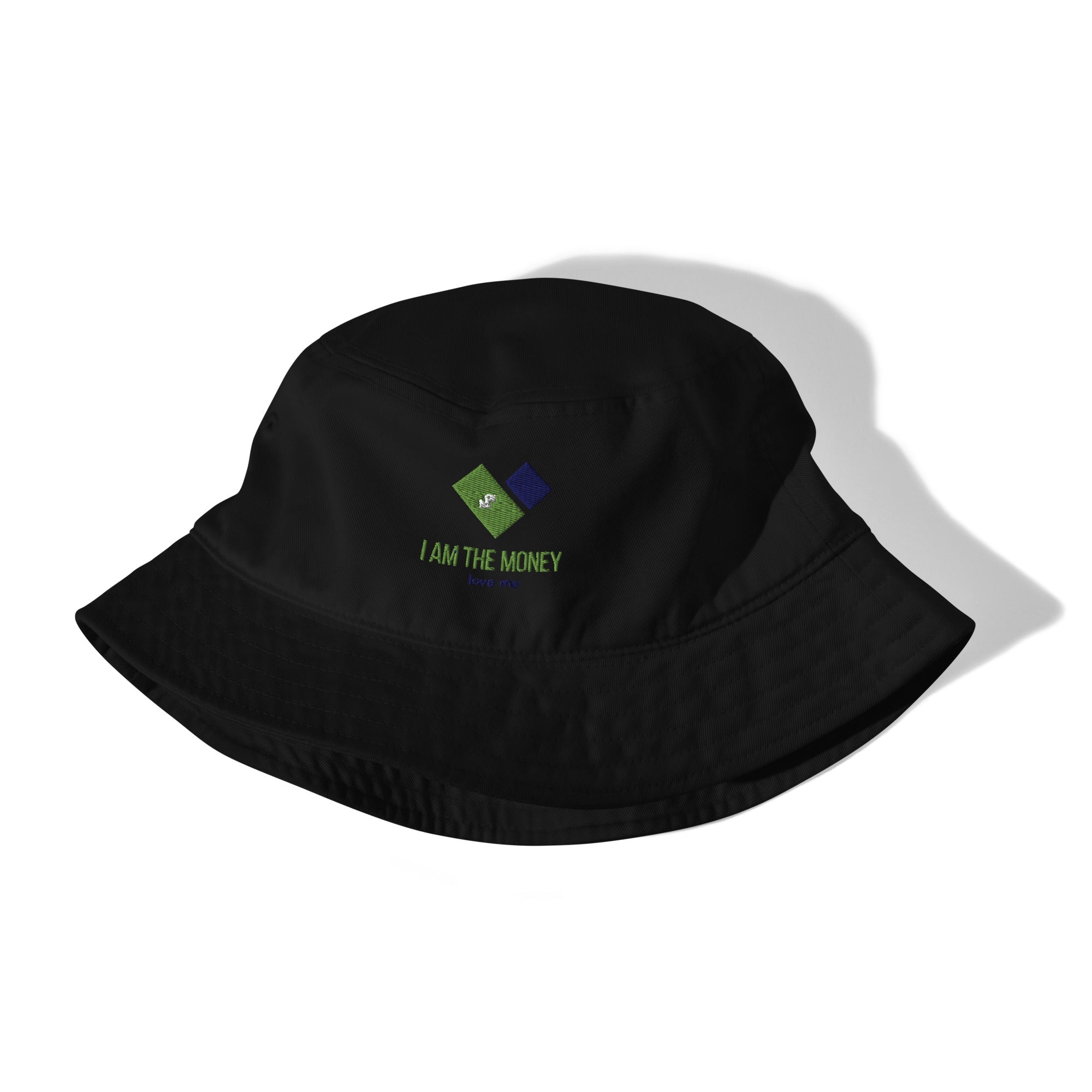 MDB Co. 'I AM" THE MONEY UNISEX Organic bucket hat - The Million Dollar Bill Co.