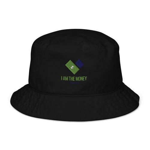 MDB Co. 'I AM" THE MONEY UNISEX Organic bucket hat - The Million Dollar Bill Co.