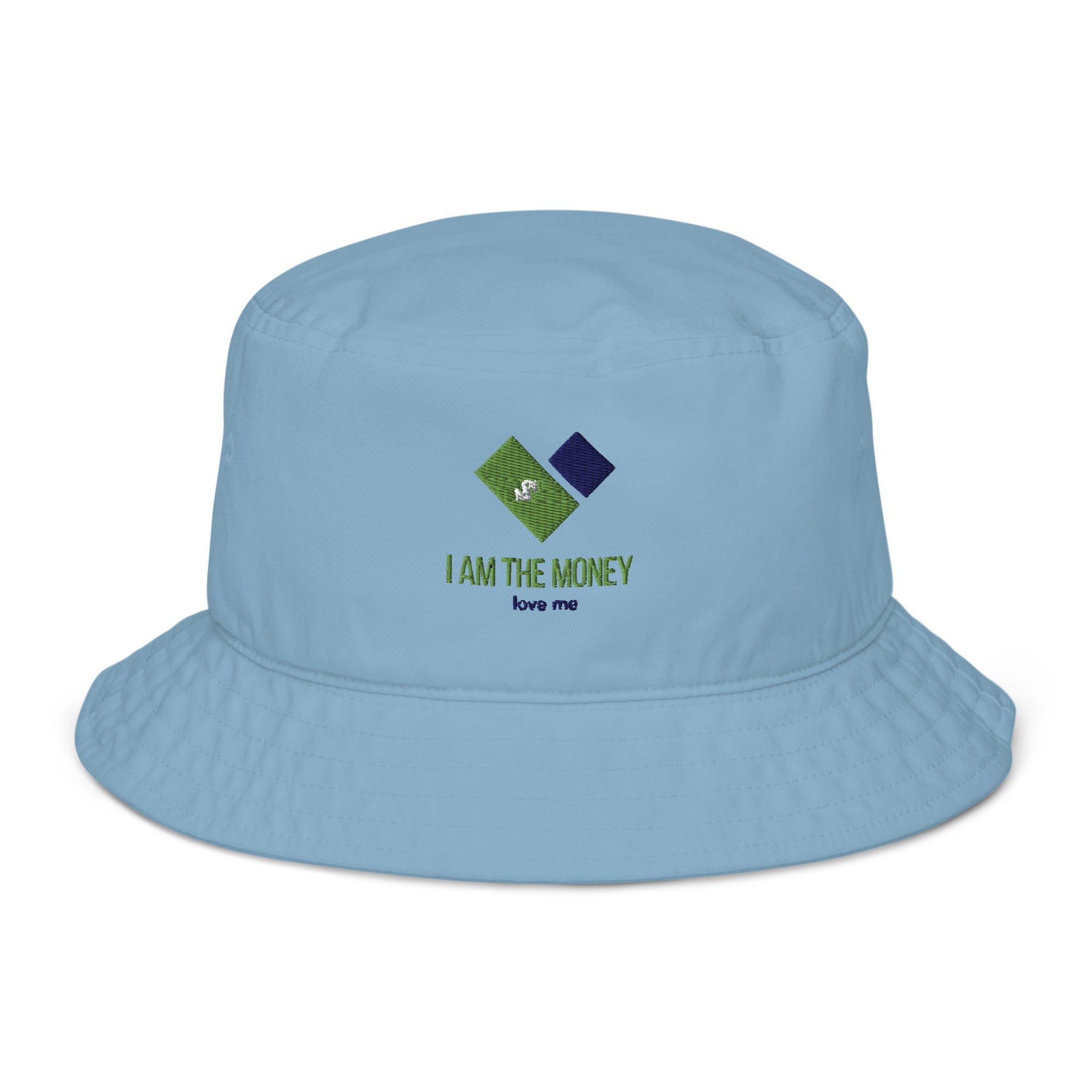 MDB Co. 'I AM" THE MONEY UNISEX Organic bucket hat - The Million Dollar Bill Co.