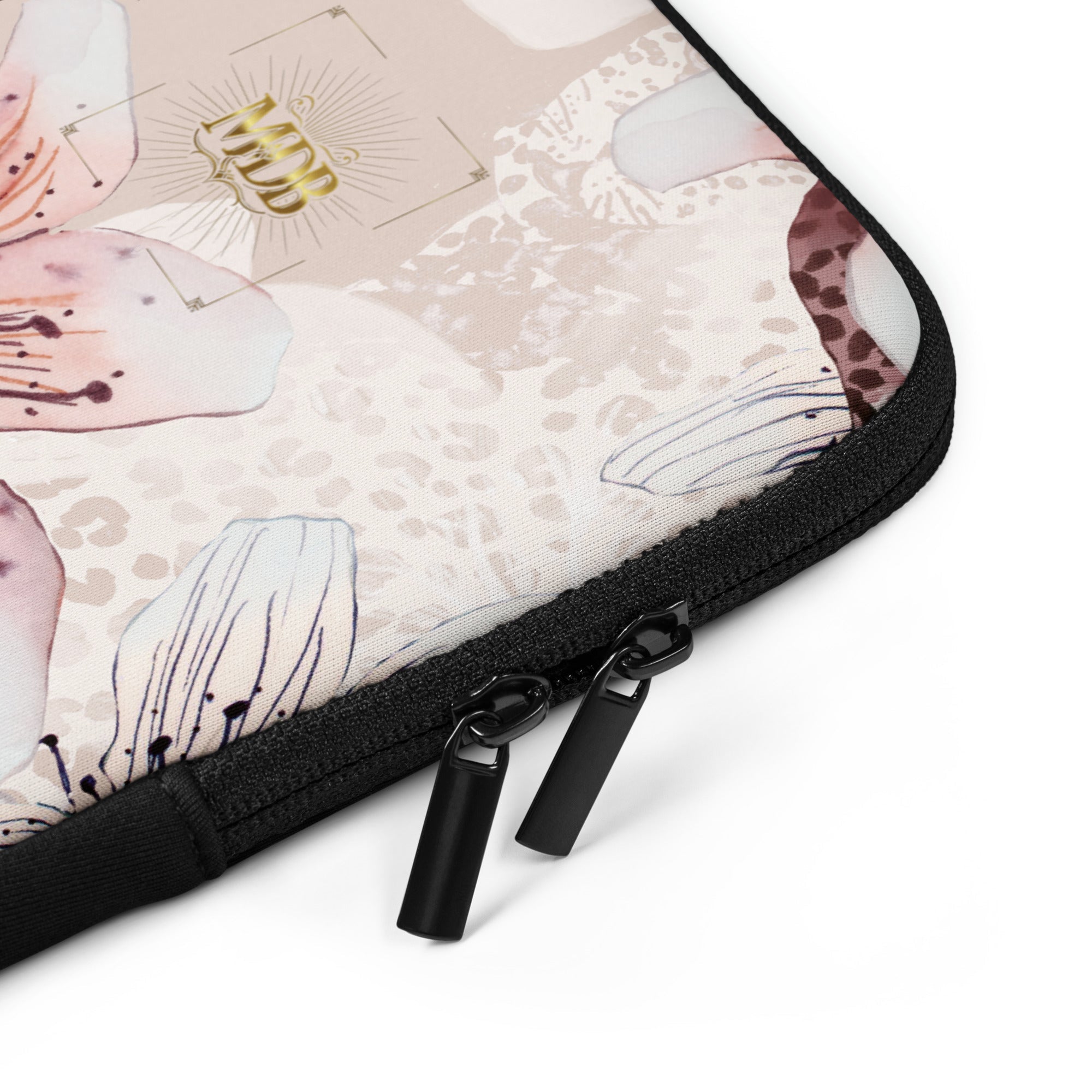 MDB Co. Leopard Flora Laptop Sleeve - The Million Dollar Bill Co. SUBLIMATION