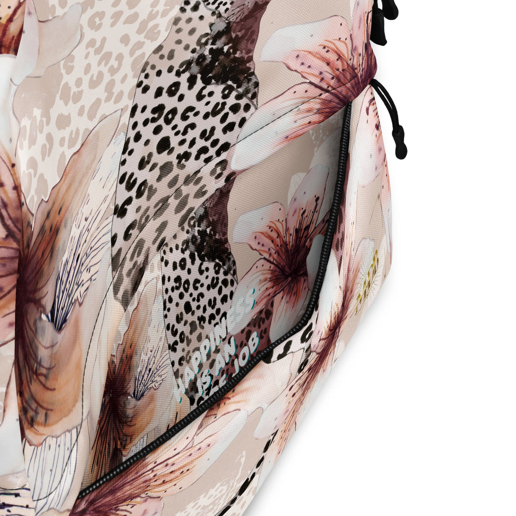 MDB Co. Leopard Flora Backpack - The Million Dollar Bill Co. CUT-SEW