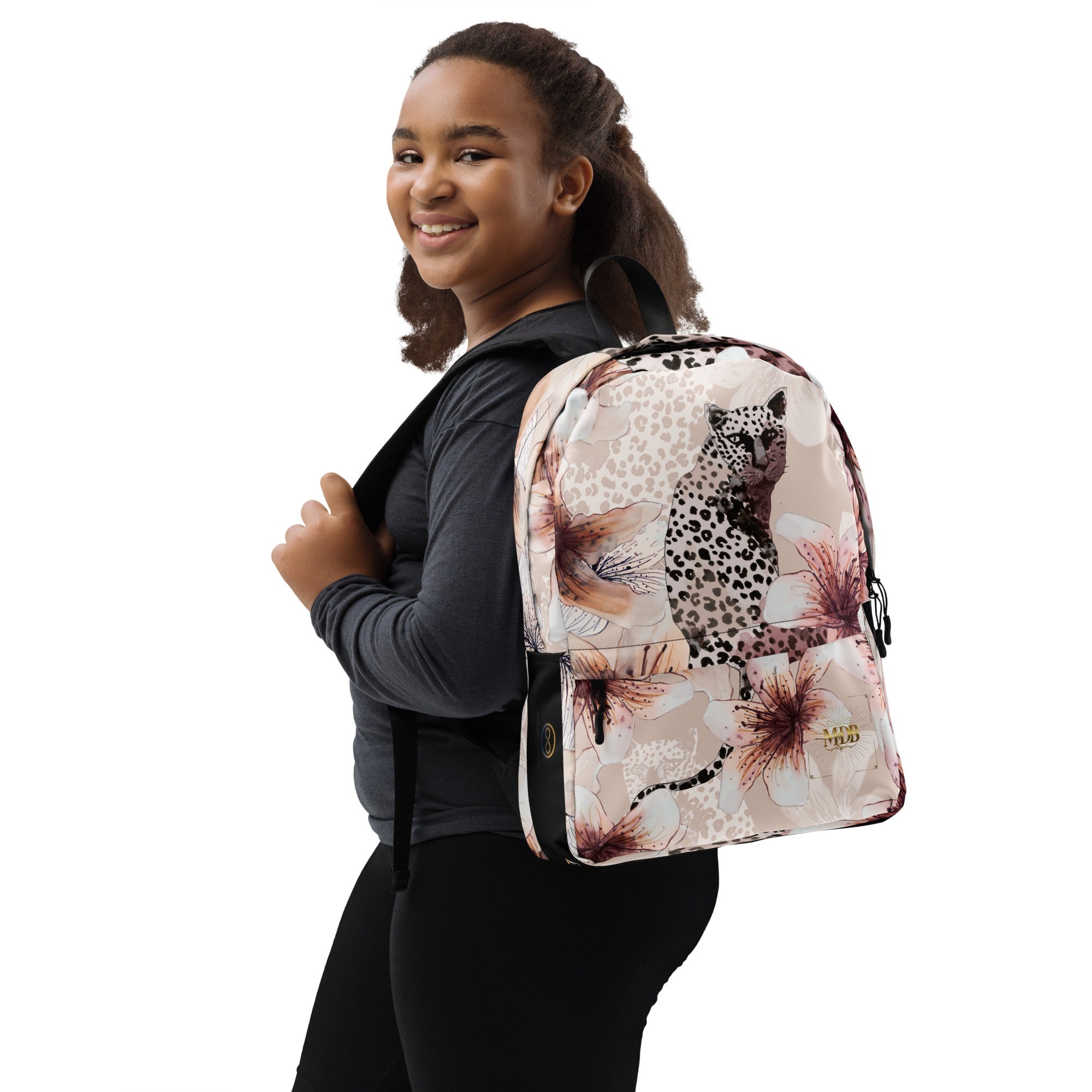 MDB Co. Leopard Flora Backpack - The Million Dollar Bill Co. CUT-SEW