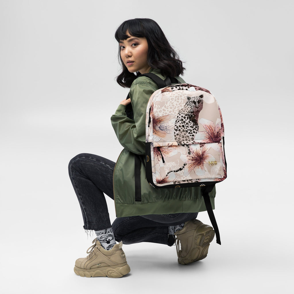 MDB Co. Leopard Flora Backpack - The Million Dollar Bill Co. CUT-SEW