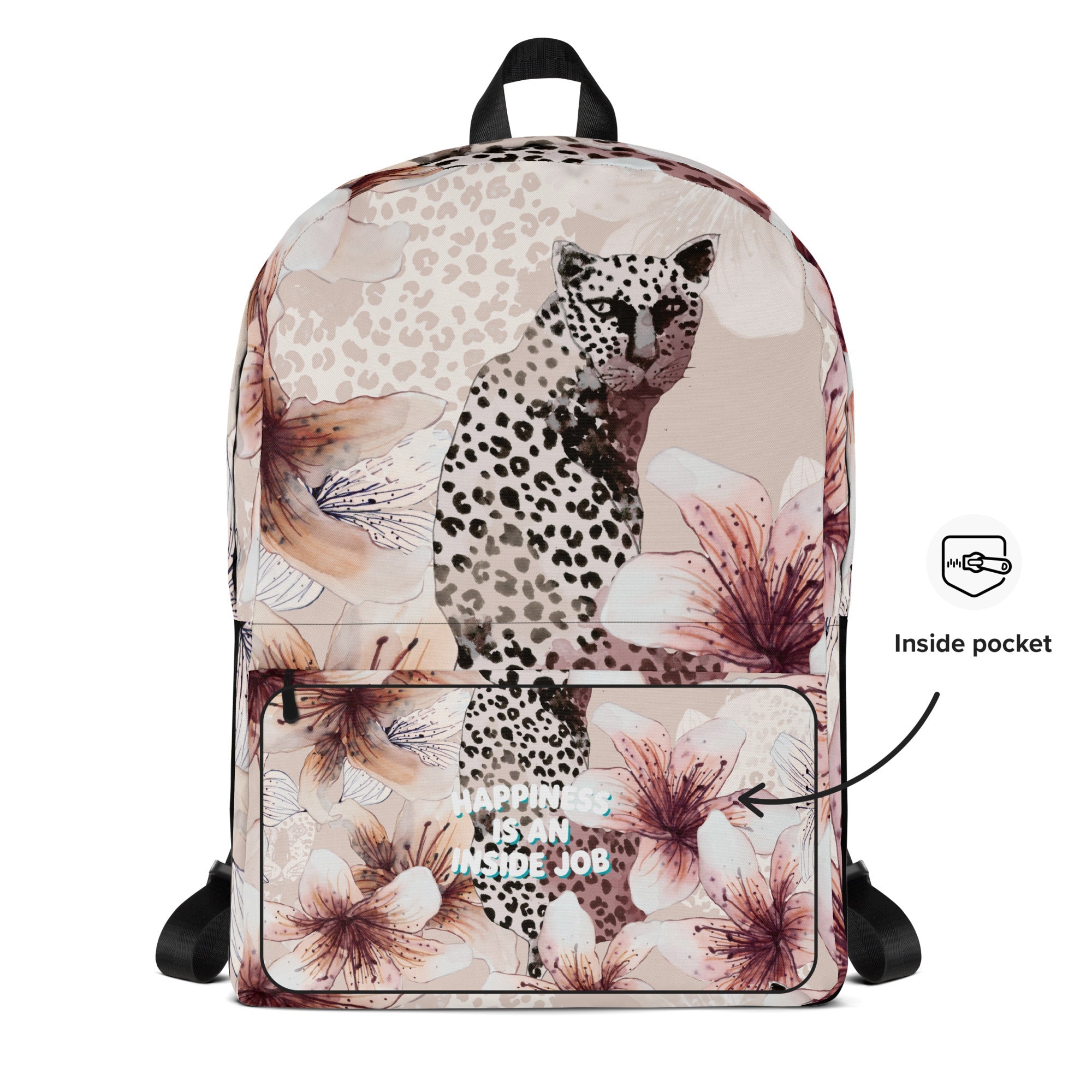 MDB Co. Leopard Flora Backpack - The Million Dollar Bill Co. CUT-SEW