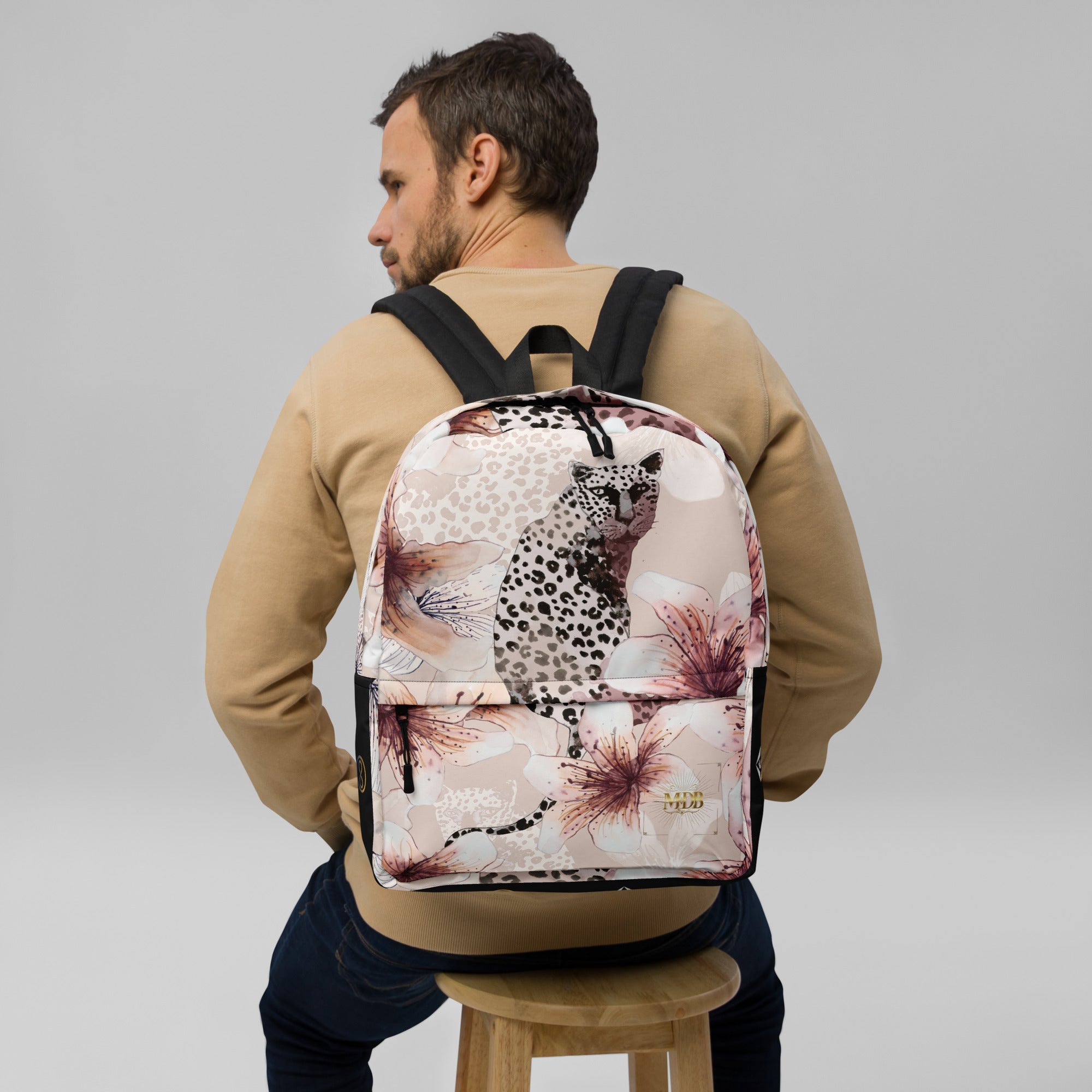 MDB Co. Leopard Flora Backpack - The Million Dollar Bill Co. CUT-SEW