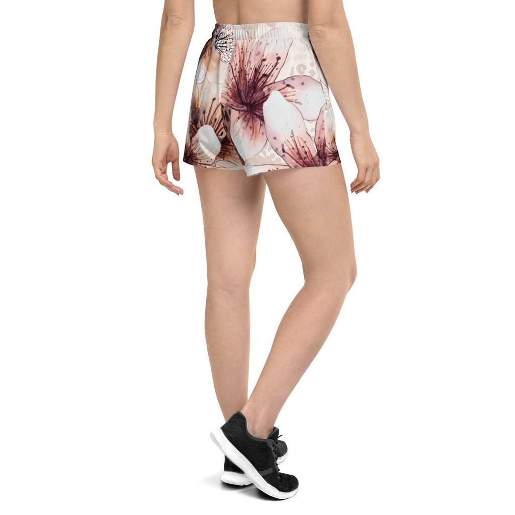 MDB Co. LEOPARD FLORAL All - Over Print Unisex Athletic Shorts - The Million Dollar Bill Co.