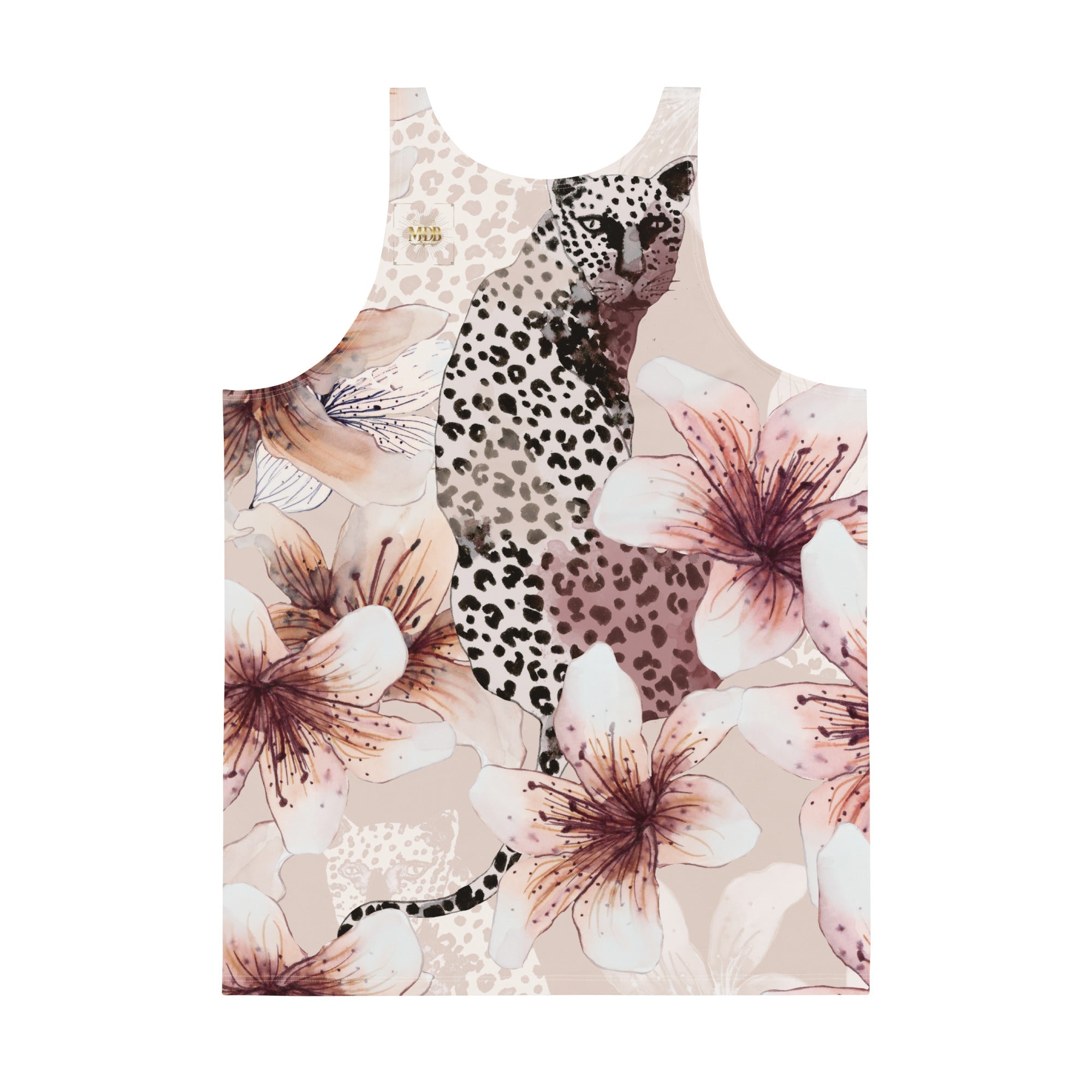 MDB Co. LEOPARD FLORAL Unisex Tank Top - The Million Dollar Bill Co.