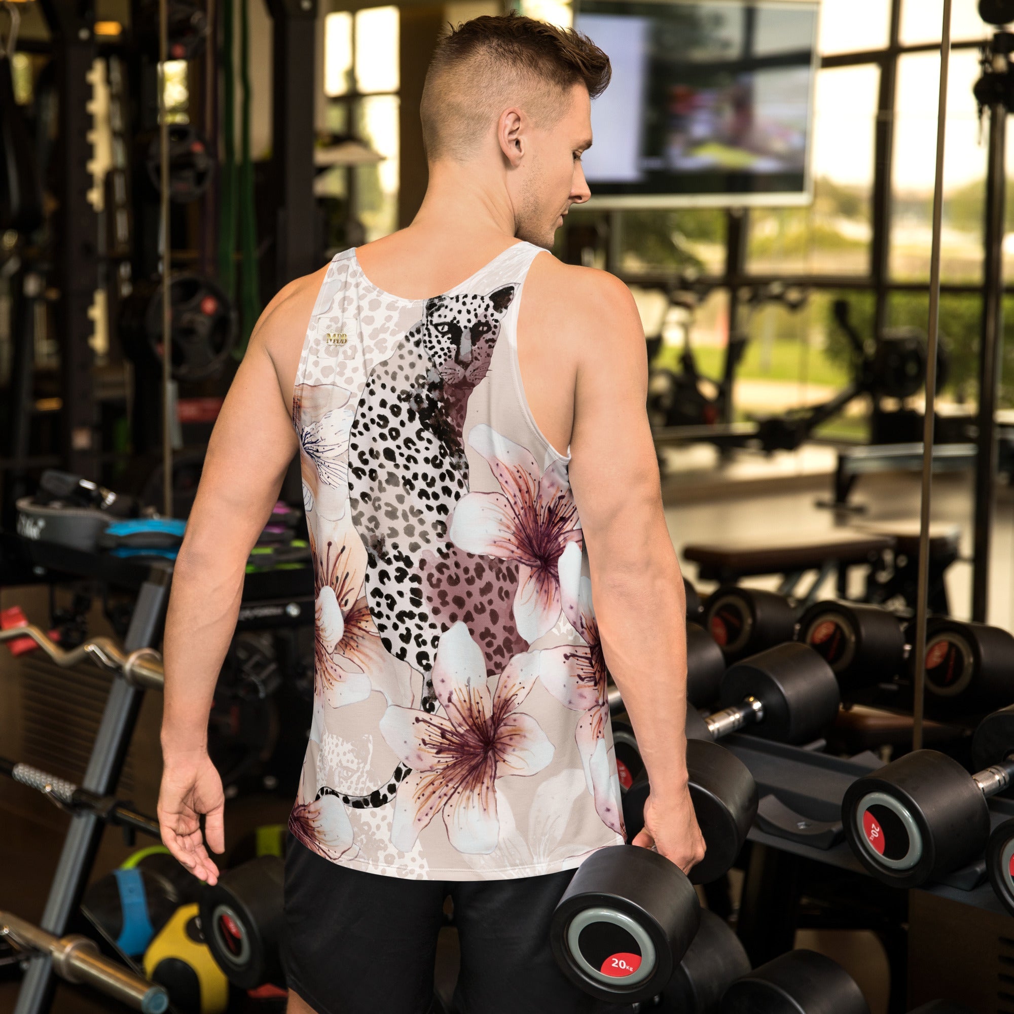 MDB Co. LEOPARD FLORAL Unisex Tank Top - The Million Dollar Bill Co.