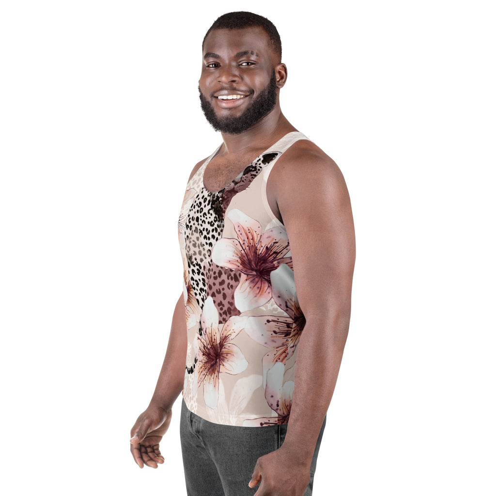 MDB Co. LEOPARD FLORAL Unisex Tank Top - The Million Dollar Bill Co.