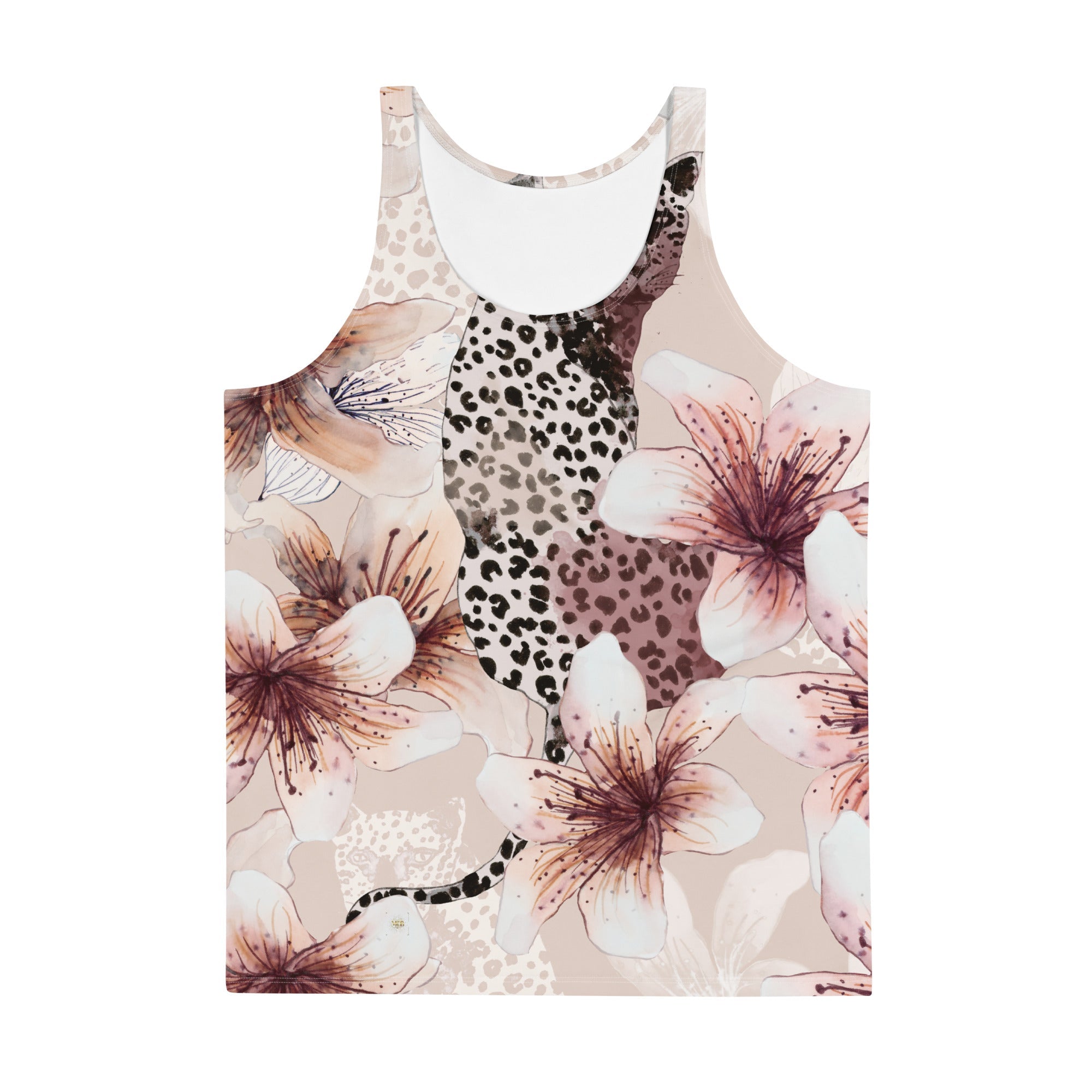MDB Co. LEOPARD FLORAL Unisex Tank Top - The Million Dollar Bill Co.