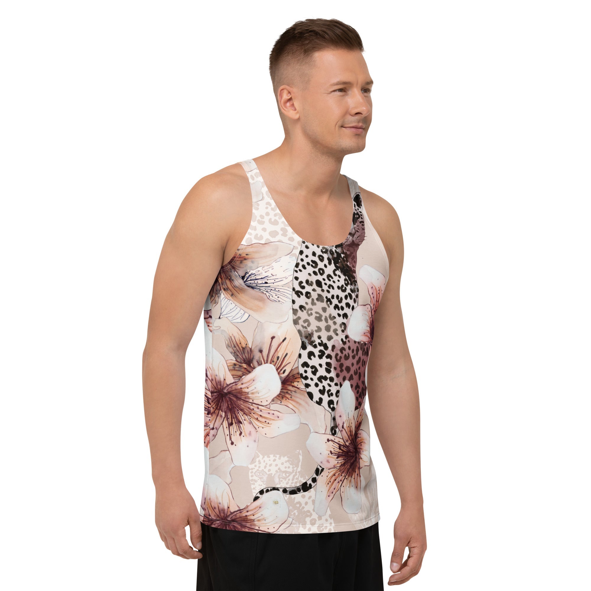 MDB Co. LEOPARD FLORAL Unisex Tank Top - The Million Dollar Bill Co.