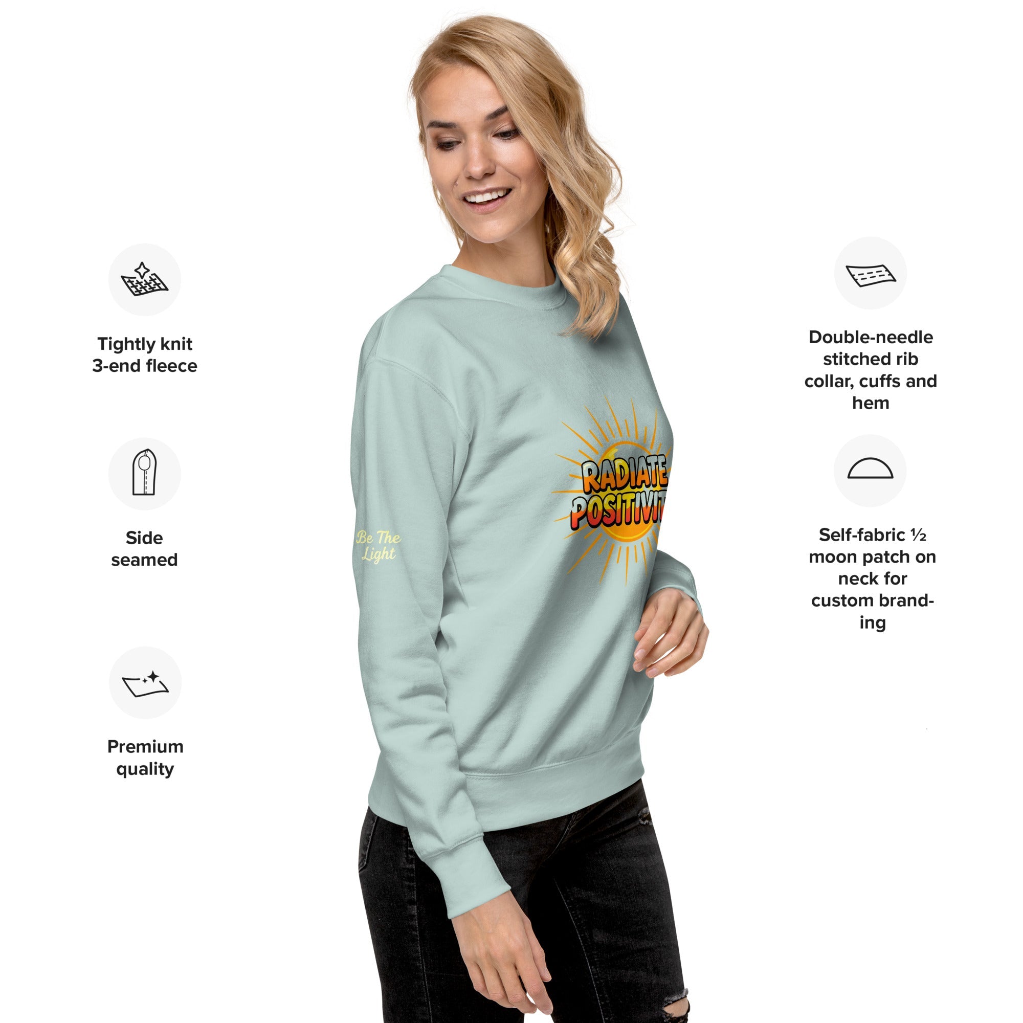 MDB Co. RADIATE Unisex Premium Sweatshirt - The Million Dollar Bill Co.