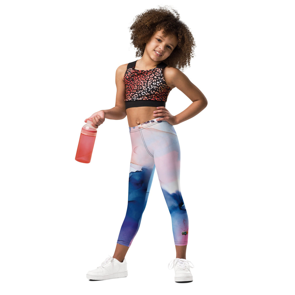MDB Co. WATERCOLOR SPLASH Kid's Leggings - The Million Dollar Bill Co.