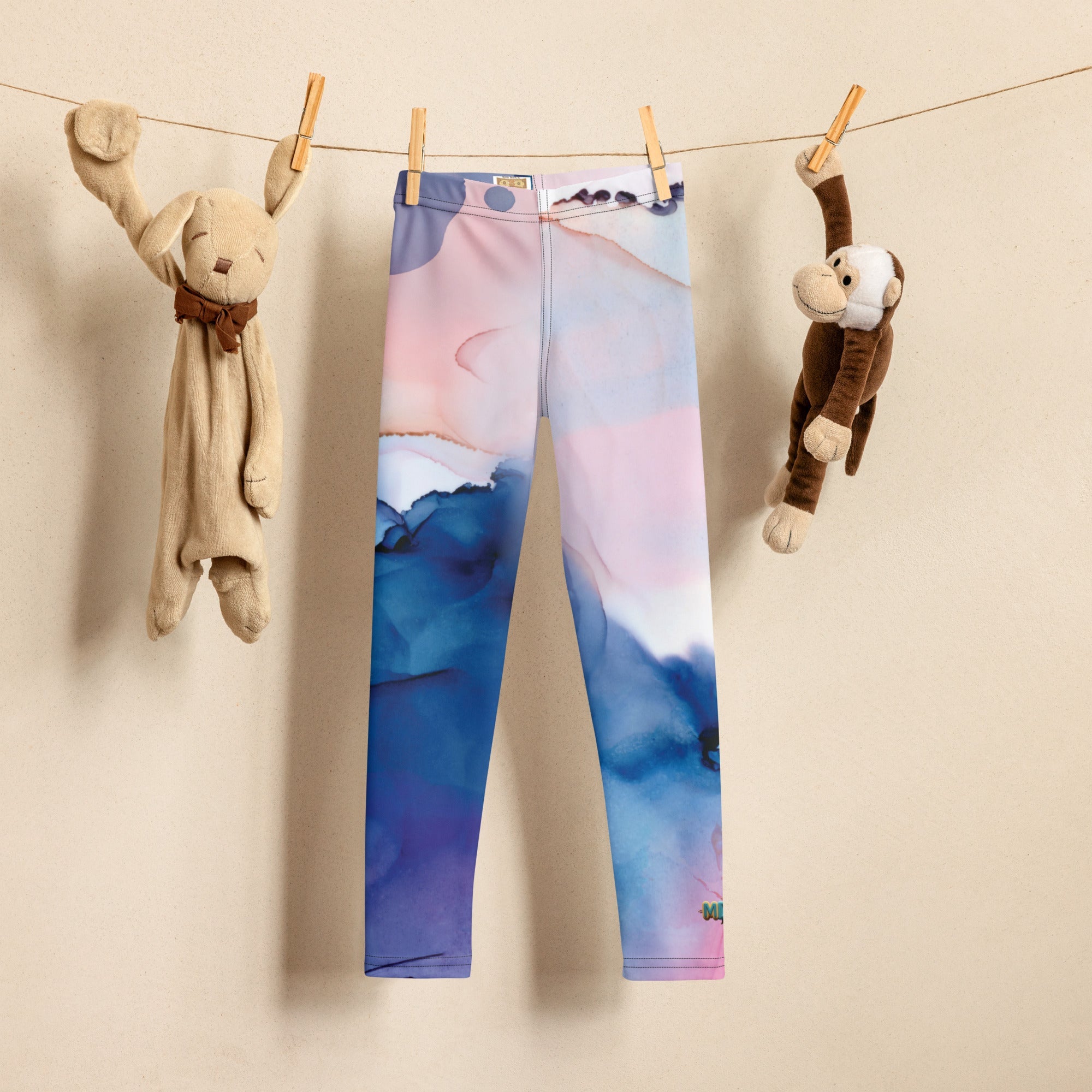 MDB Co. WATERCOLOR SPLASH Kid's Leggings - The Million Dollar Bill Co.