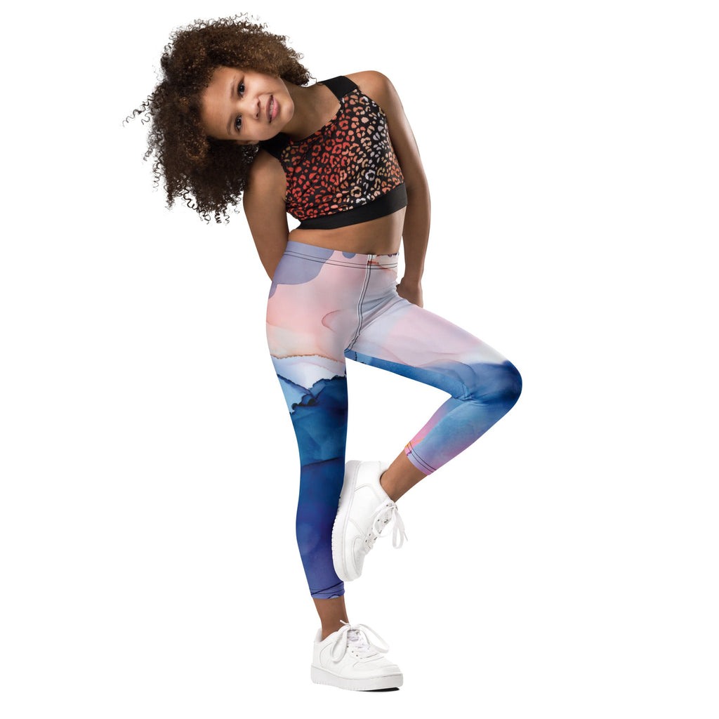MDB Co. WATERCOLOR SPLASH Kid's Leggings - The Million Dollar Bill Co.