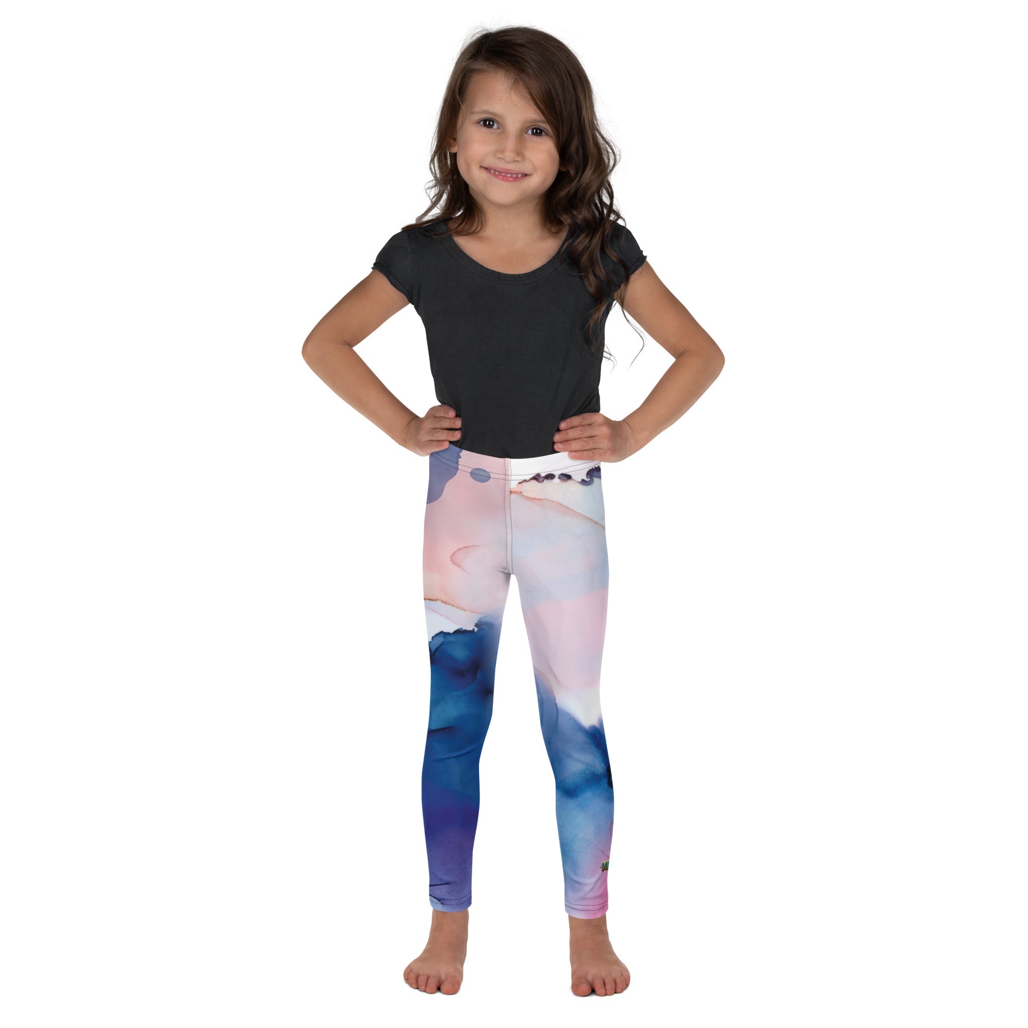 MDB Co. WATERCOLOR SPLASH Kid's Leggings - The Million Dollar Bill Co.