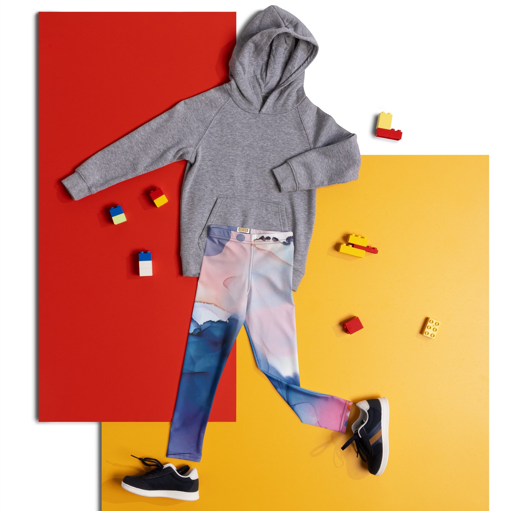 MDB Co. WATERCOLOR SPLASH Kid's Leggings - The Million Dollar Bill Co.