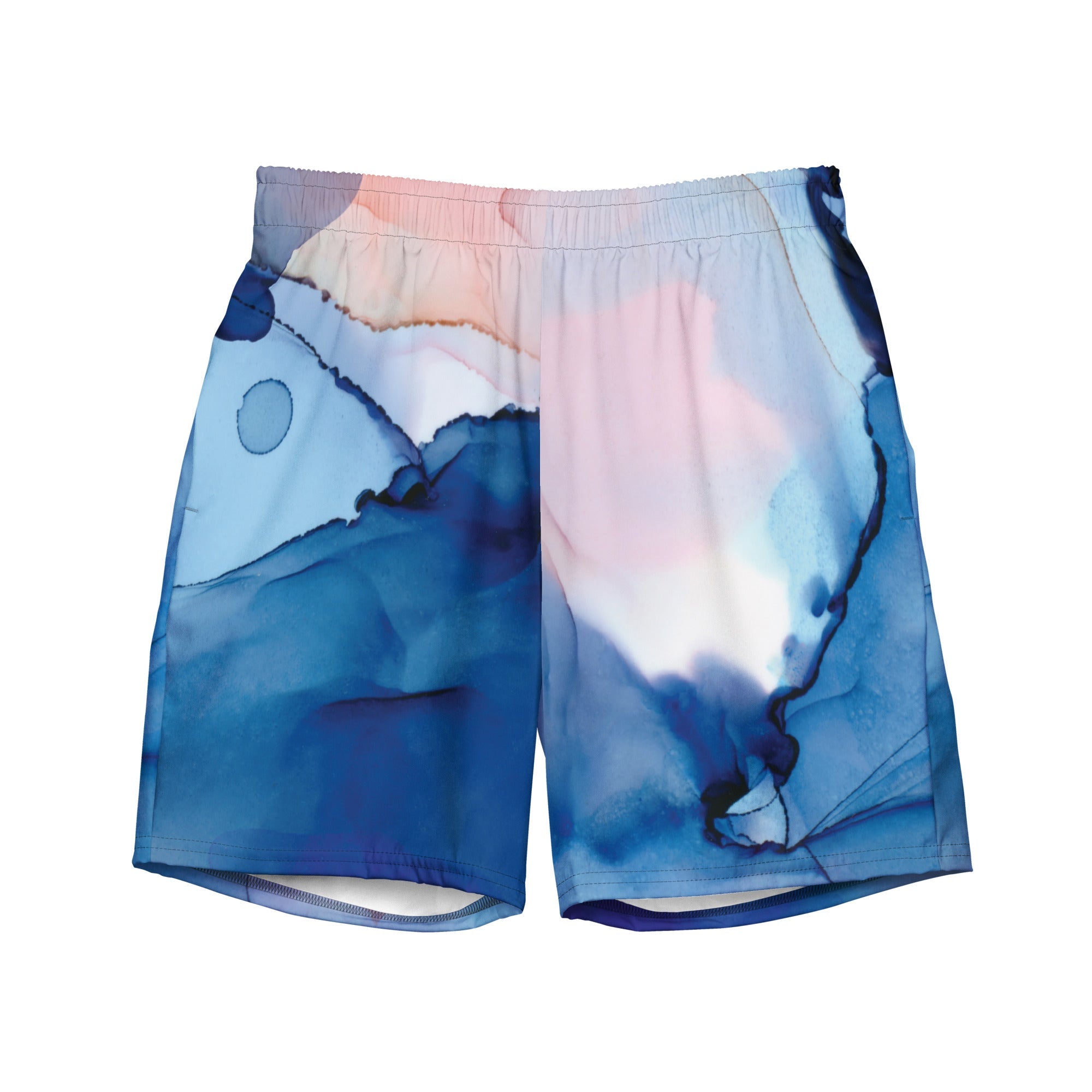 MDB Watercolor splash Recycled Swim Trunks - The Million Dollar Bill Co.