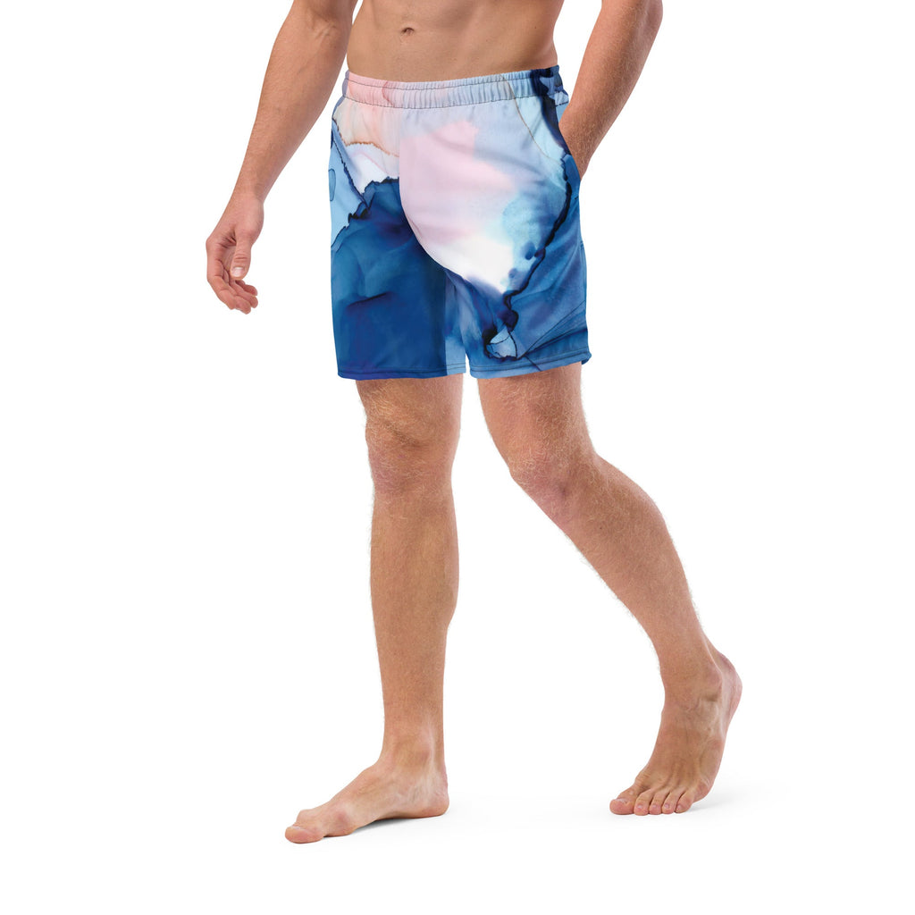 MDB Watercolor splash Recycled Swim Trunks - The Million Dollar Bill Co.