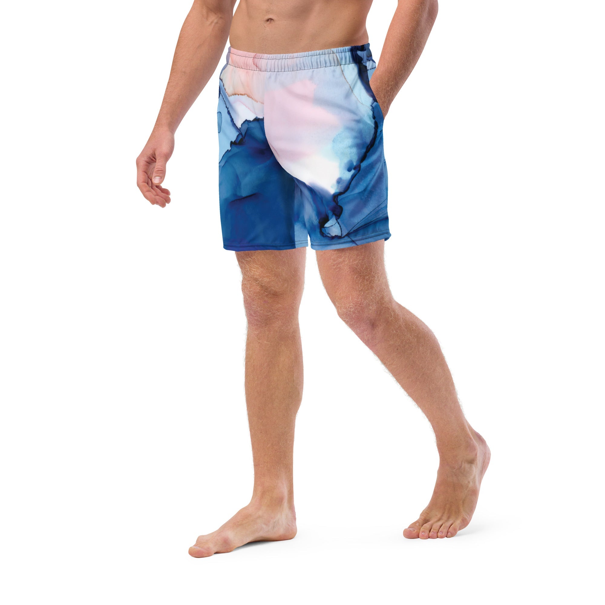 MDB Watercolor splash Recycled Swim Trunks - The Million Dollar Bill Co.