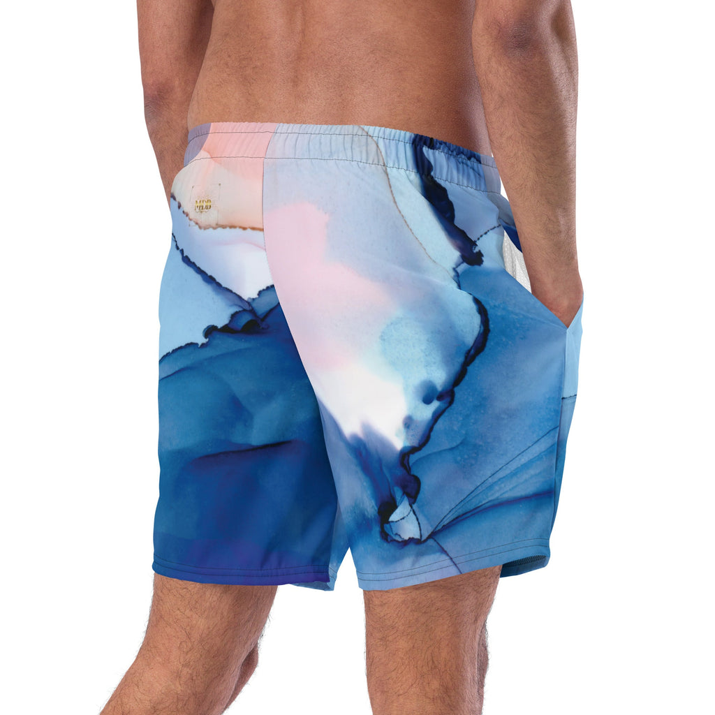 MDB Watercolor splash Recycled Swim Trunks - The Million Dollar Bill Co.
