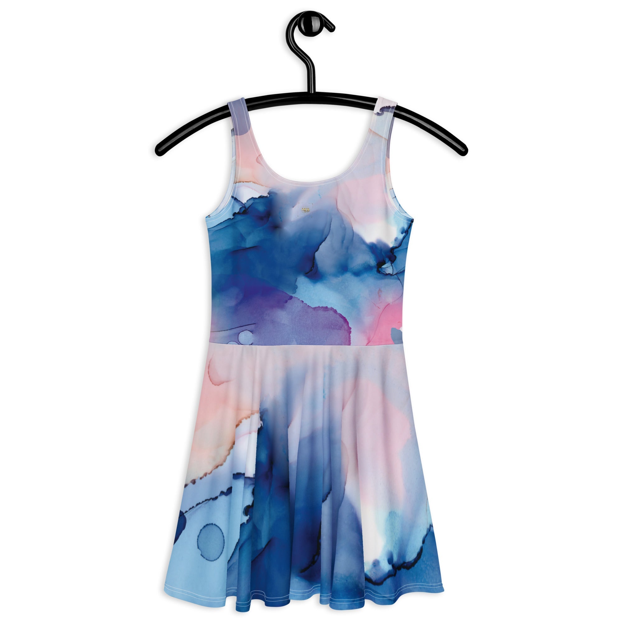 MDB Watercolor splash Skater Dress - The Million Dollar Bill Co.