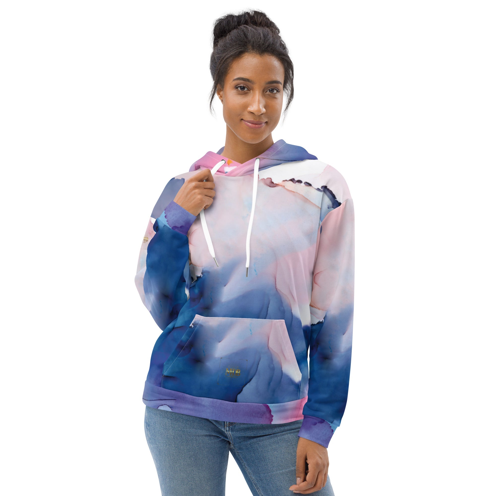 MDB Watercolor splash Unisex Hoodie - The Million Dollar Bill Co.